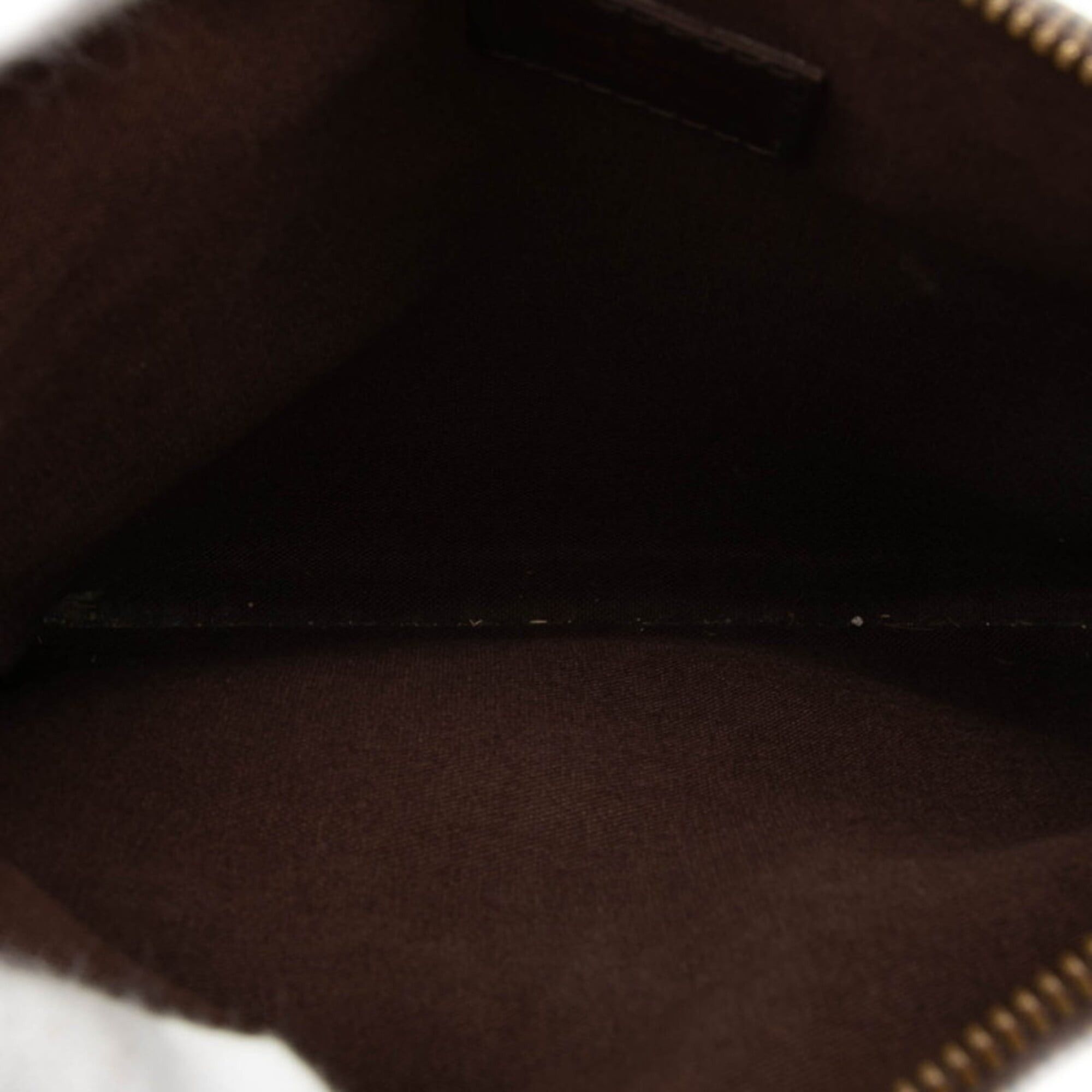 Louis Vuitton Louis Vuitton Damier Pochette Melville Crossbody Shoulder Bag N51127 Brown Leather Women's LOUIS VUITTON Size ONE SIZE - 4 Thumbnail