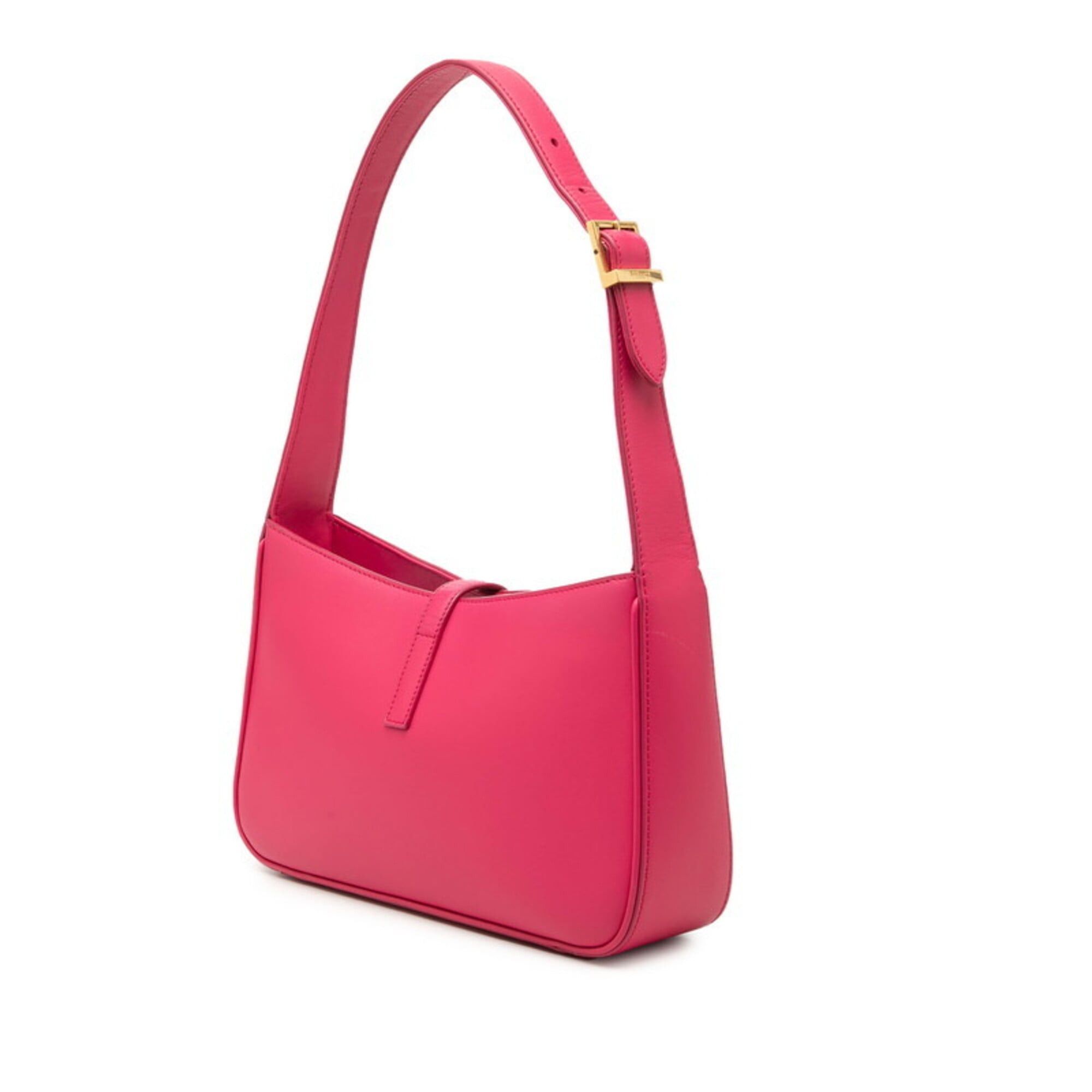 Saint Laurent Paris Saint Laurent Hobo Handbag Shoulder Bag Pink Leather Women's SAINT LAURENT Size ONE SIZE - 2 Thumbnail