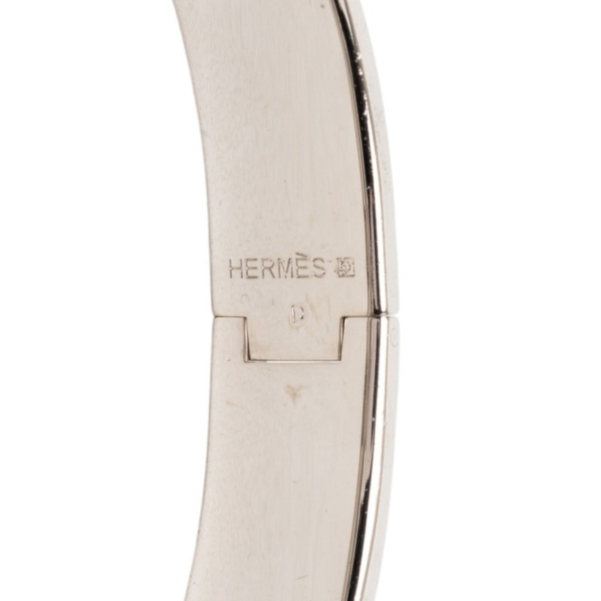 Hermes Hermes Click H PM Bracelet, Silver, Black Metal Enamel, Women's Size ONE SIZE - 5 Thumbnail