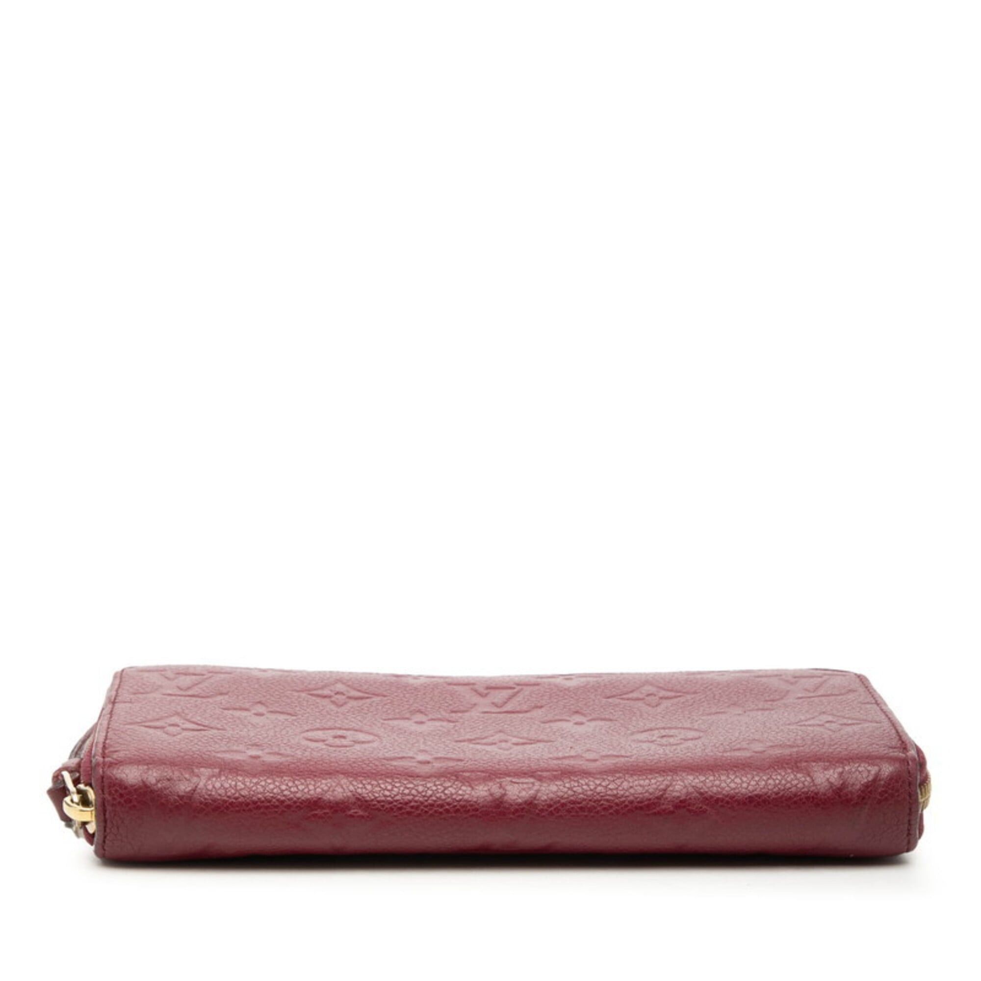 Louis Vuitton Louis Vuitton Monogram Empreinte Zippy Wallet Round Zip Long M62214 Raisin Purple Leather Women's LOUIS VUITTON Size ONE SIZE - 3 Thumbnail