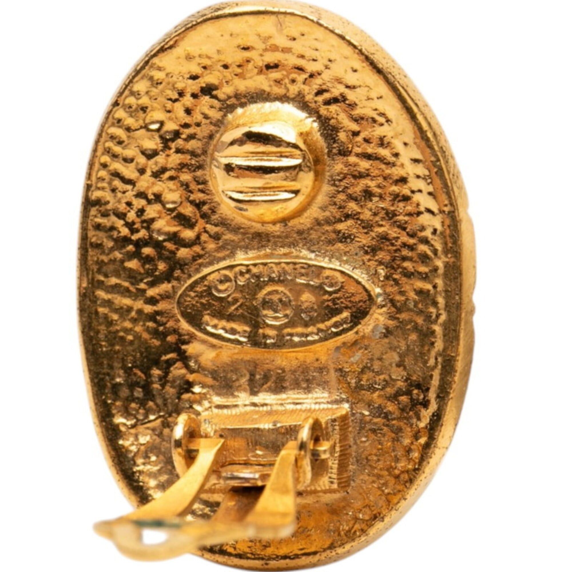 Chanel Chanel Coco Mark Crown Vintage Earrings Gold Plated Women's CHANEL Size ONE SIZE - 3 Thumbnail