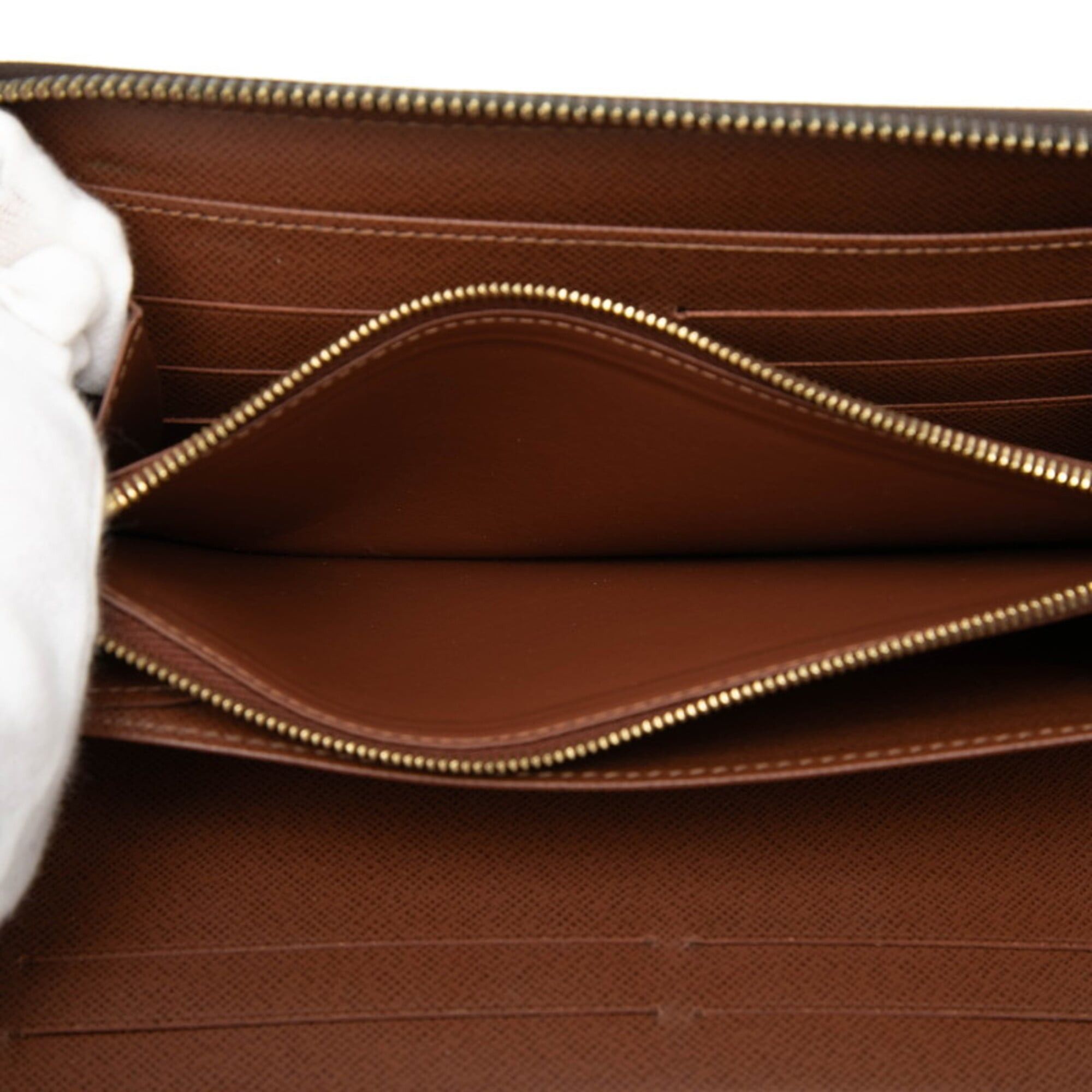 Louis Vuitton Louis Vuitton Monogram Zippy Organizer Round Zip Long Wallet M62581 Brown Leather Women's LOUIS VUITTON Size ONE SIZE - 5 Thumbnail