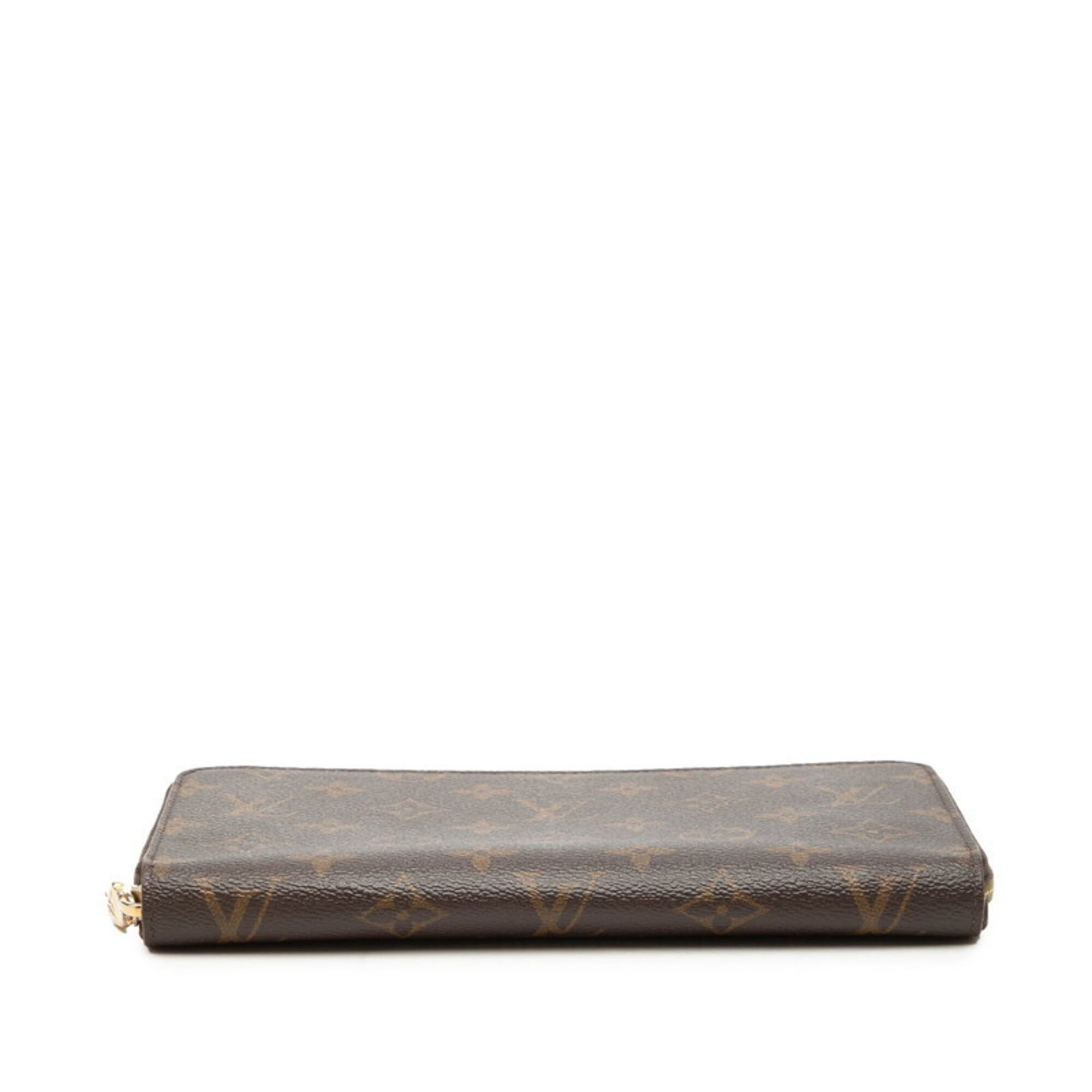 Louis Vuitton Louis Vuitton Monogram Zippy Organizer Round Zip Long Wallet M62581 Brown Leather Women's LOUIS VUITTON Size ONE SIZE - 3 Thumbnail