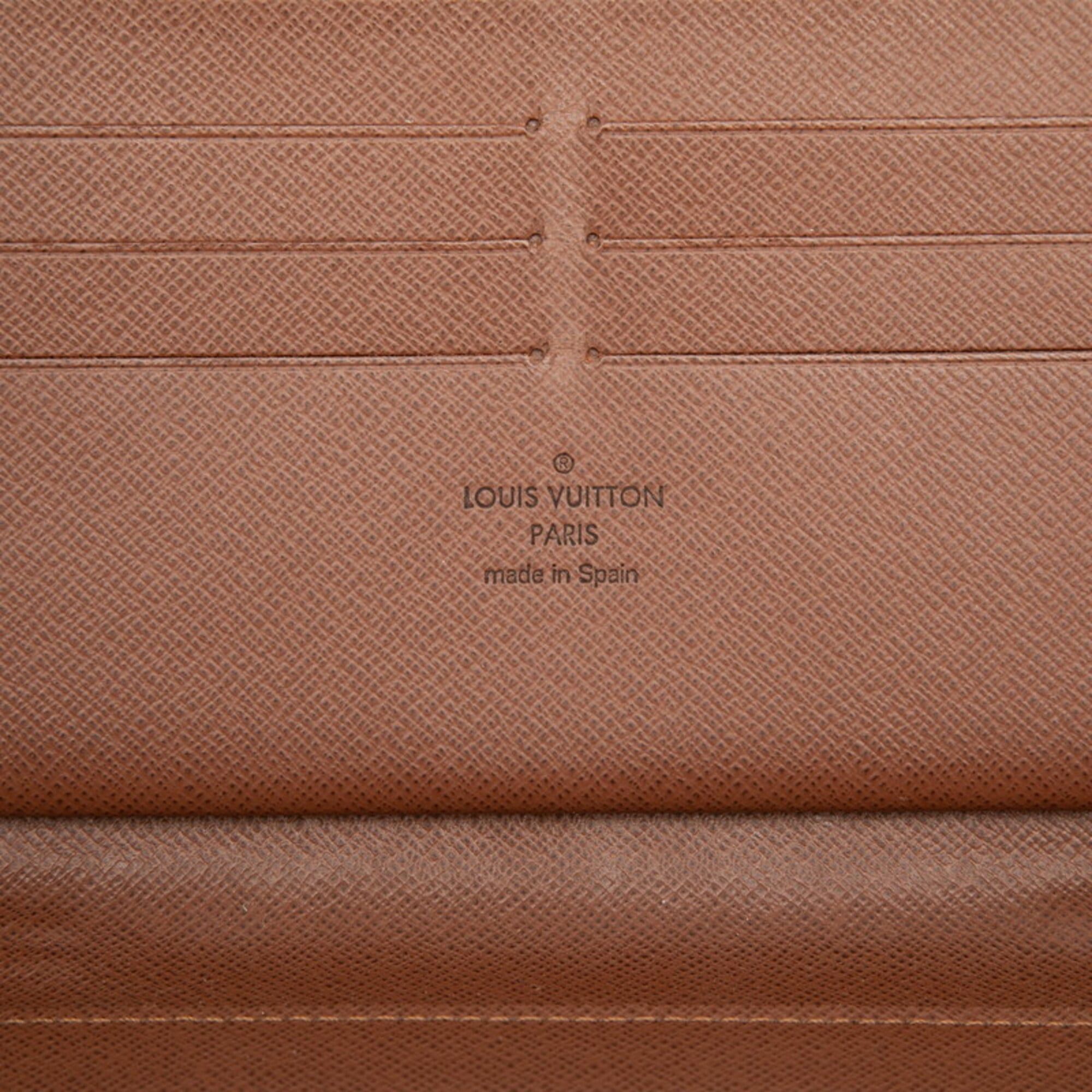 Louis Vuitton Louis Vuitton Monogram Zippy Organizer Round Zip Long Wallet M62581 Brown Leather Women's LOUIS VUITTON Size ONE SIZE - 6 Thumbnail
