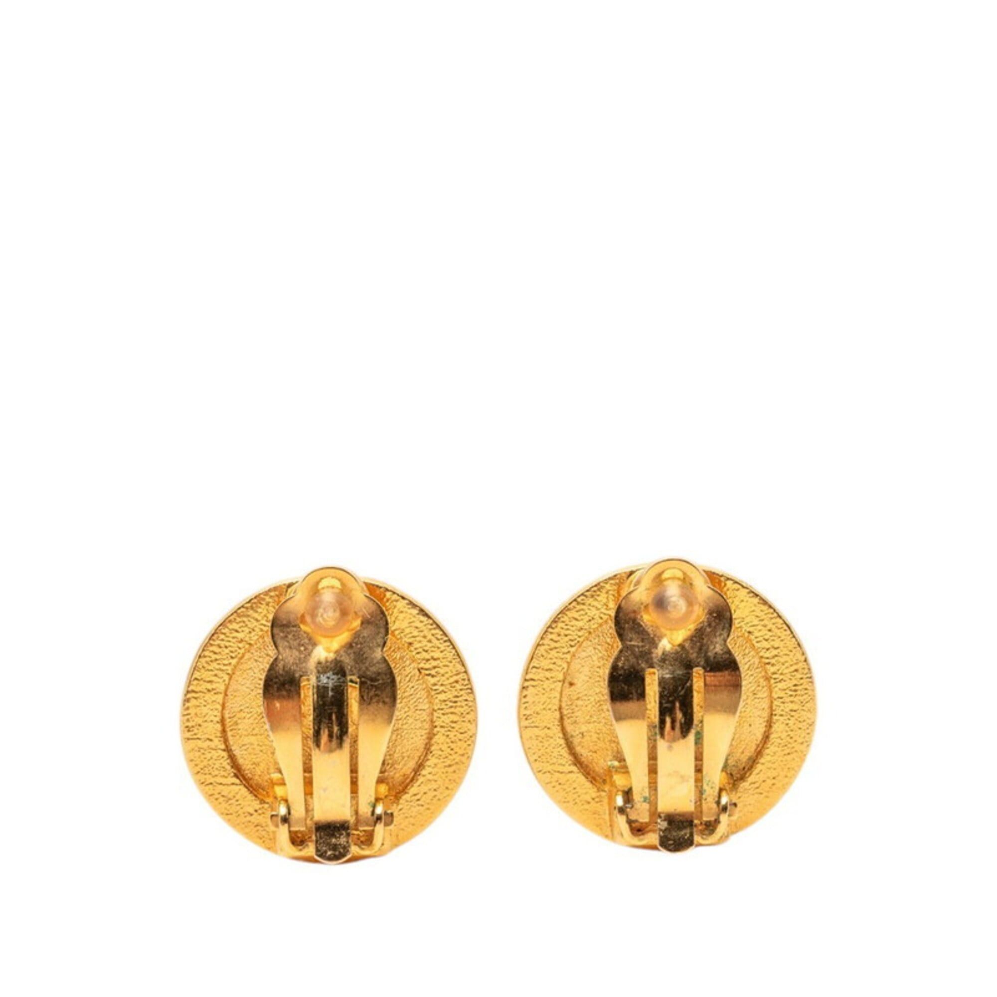 Chanel Chanel Vintage Coin Motif Earrings, Gold Plated, Women's. Size ONE SIZE - 2 Thumbnail