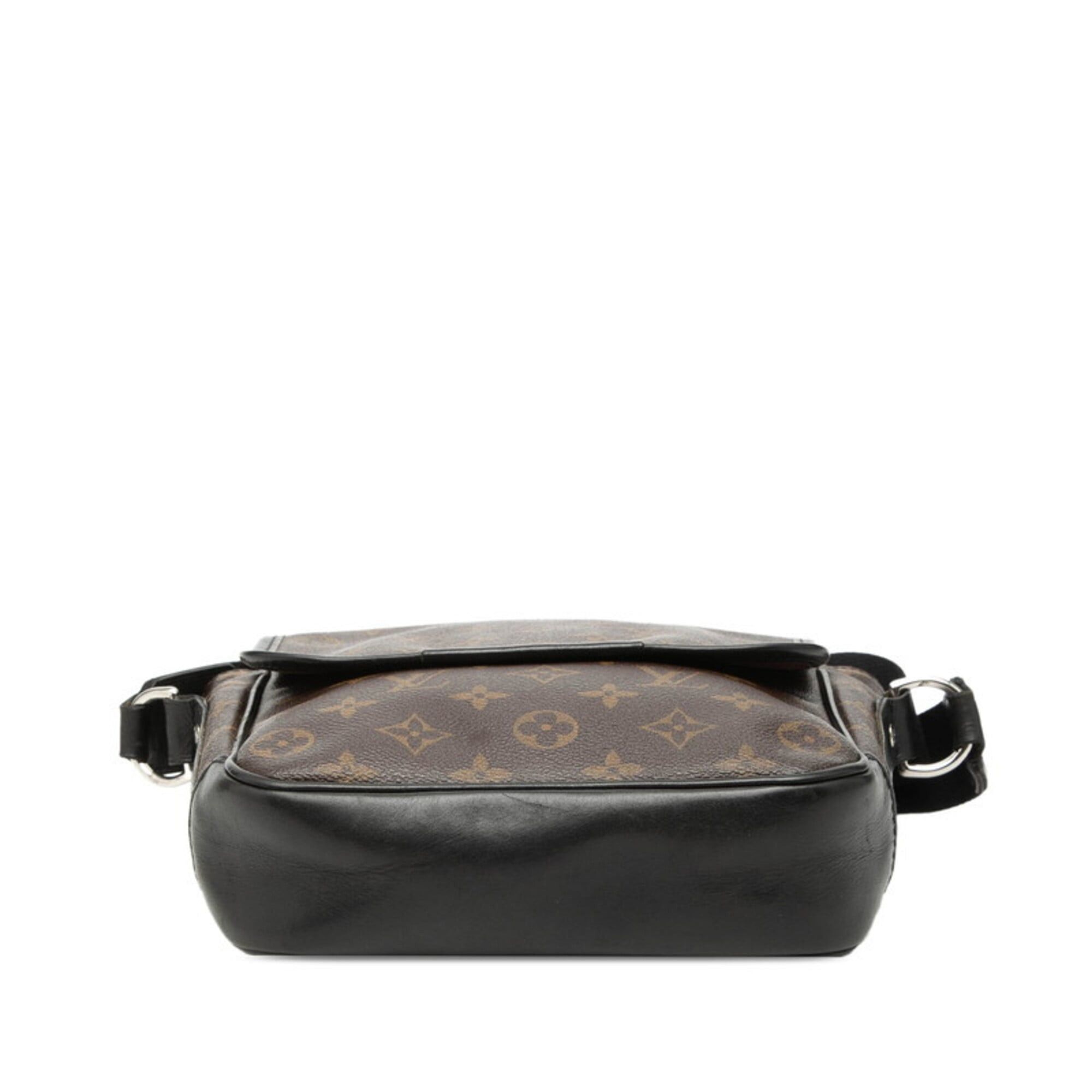 Louis Vuitton Louis Vuitton Monogram Macassar Bass PM Crossbody Shoulder Bag M56717 Brown Black Leather Women's LOUIS VUITTON Size ONE SIZE - 3 Thumbnail