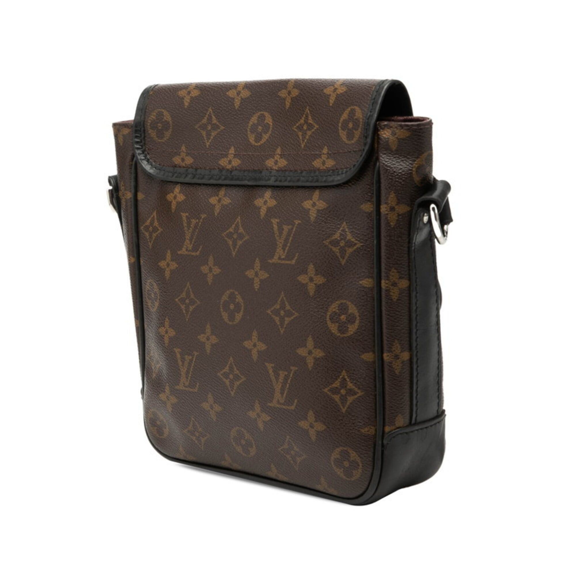 Louis Vuitton Louis Vuitton Monogram Macassar Bass PM Crossbody Shoulder Bag M56717 Brown Black Leather Women's LOUIS VUITTON Size ONE SIZE - 2 Thumbnail