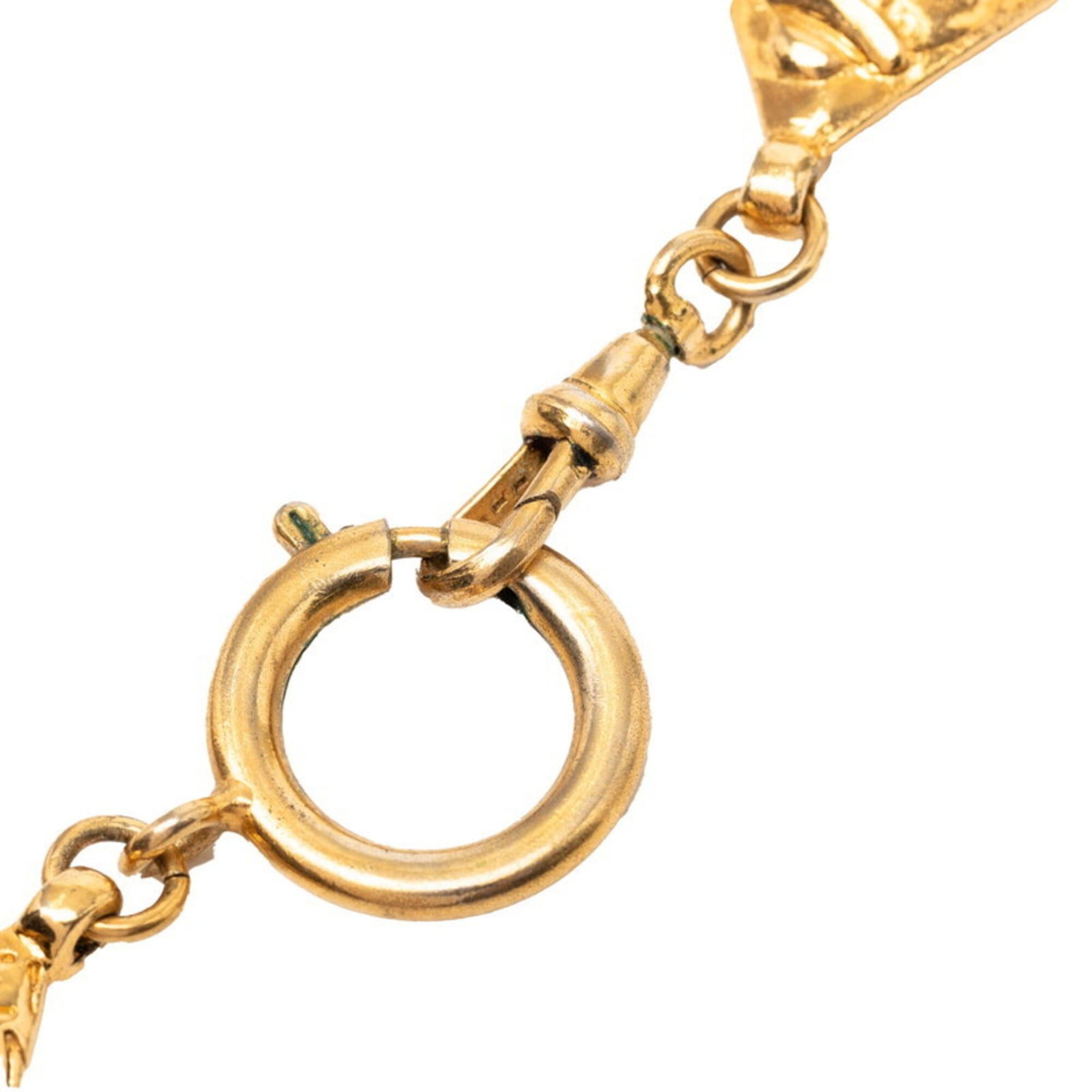 Chanel Chanel Mademoiselle Matelassé Diamond-Shaped Necklace, Gold Plated, Women's. Size ONE SIZE - 4 Thumbnail