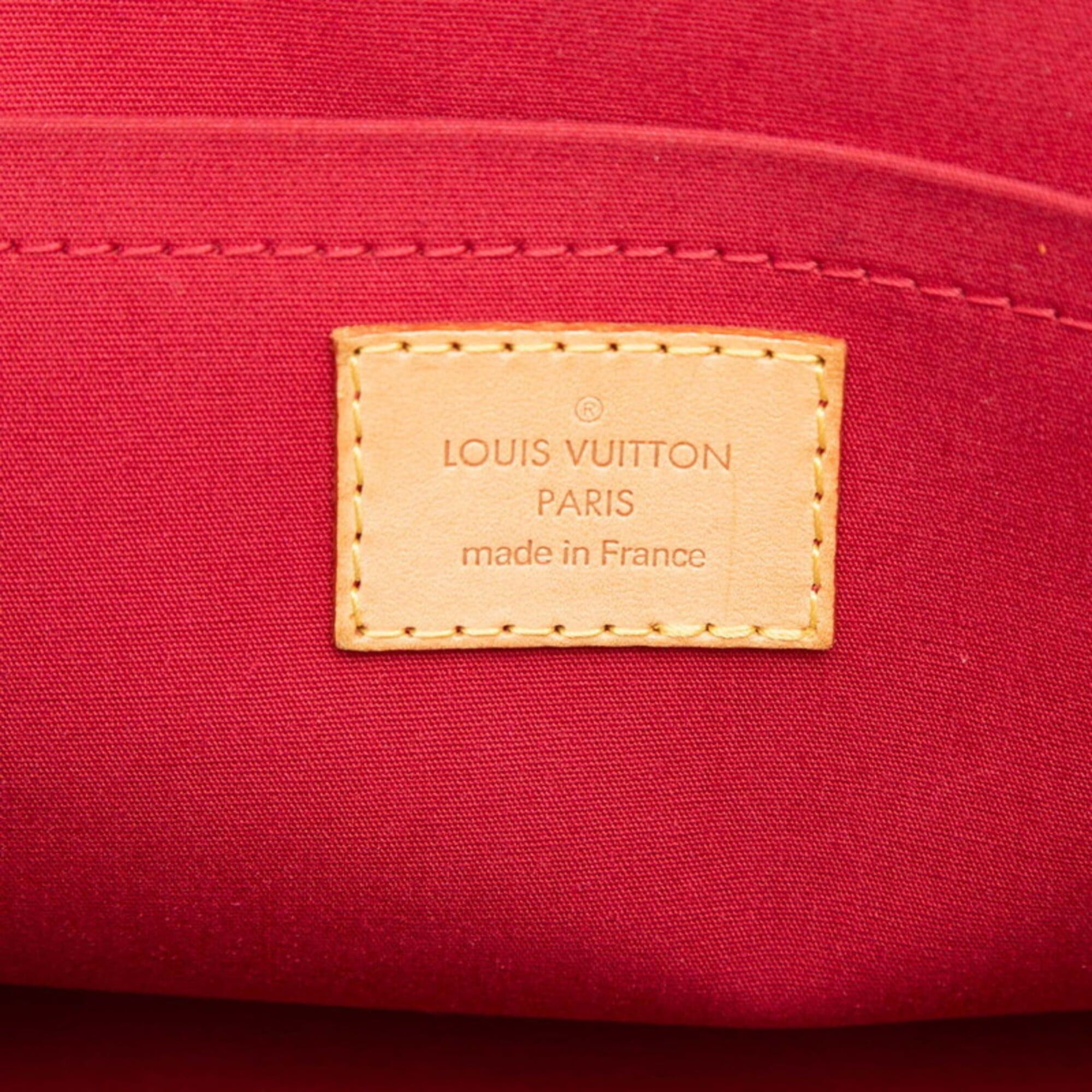Louis Vuitton Louis Vuitton Monogram Vernis Rosewood Avenue Handbag M93507 Pomme d'Amour Red Patent Leather Women's LOUIS VUITTON Size ONE SIZE - 5 Thumbnail