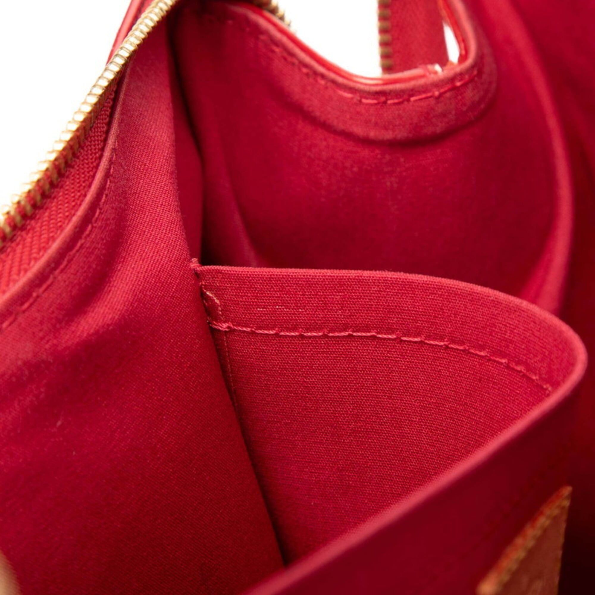 Louis Vuitton Louis Vuitton Monogram Vernis Rosewood Avenue Handbag M93507 Pomme d'Amour Red Patent Leather Women's LOUIS VUITTON Size ONE SIZE - 6 Thumbnail
