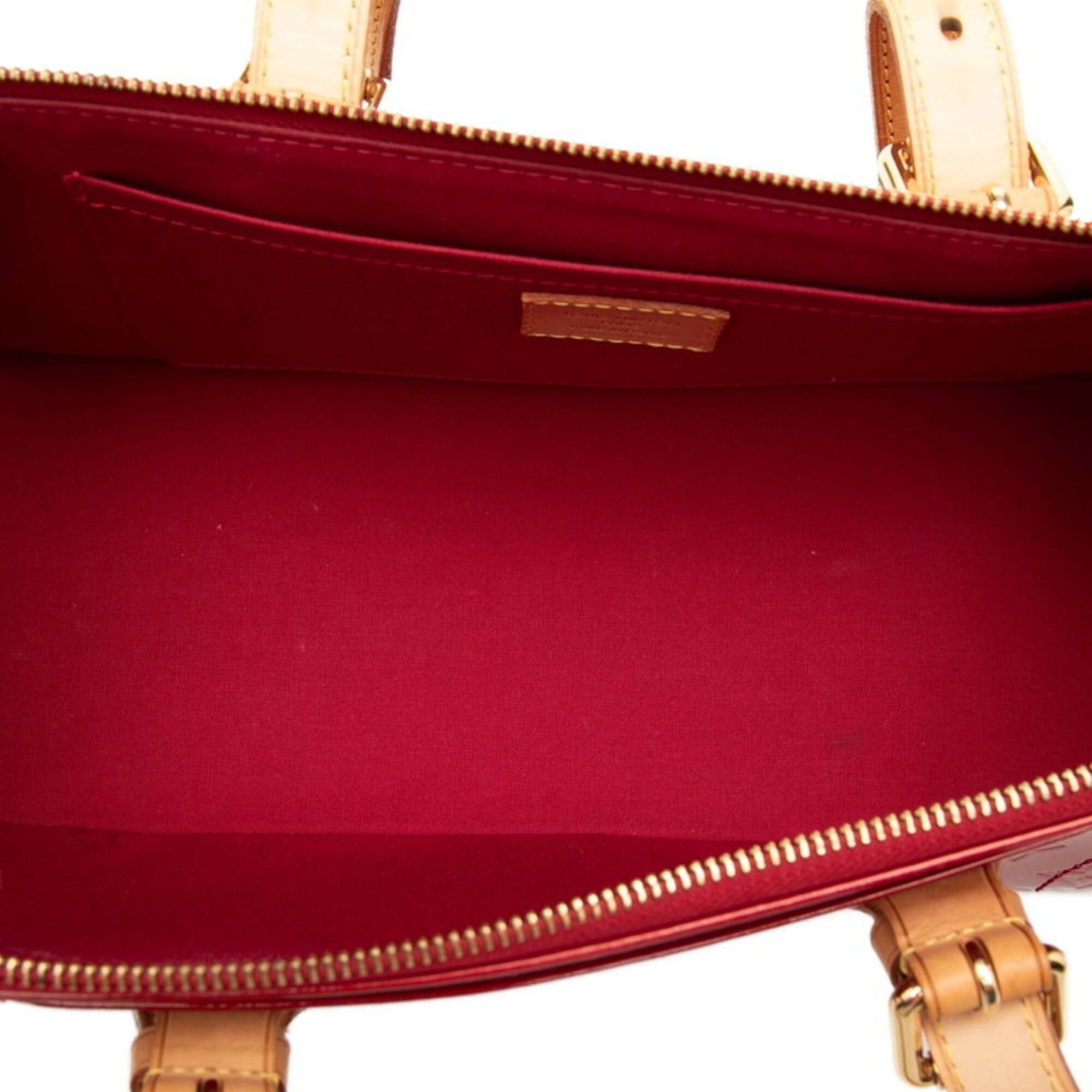 Louis Vuitton Louis Vuitton Monogram Vernis Rosewood Avenue Handbag M93507 Pomme d'Amour Red Patent Leather Women's LOUIS VUITTON Size ONE SIZE - 4 Thumbnail