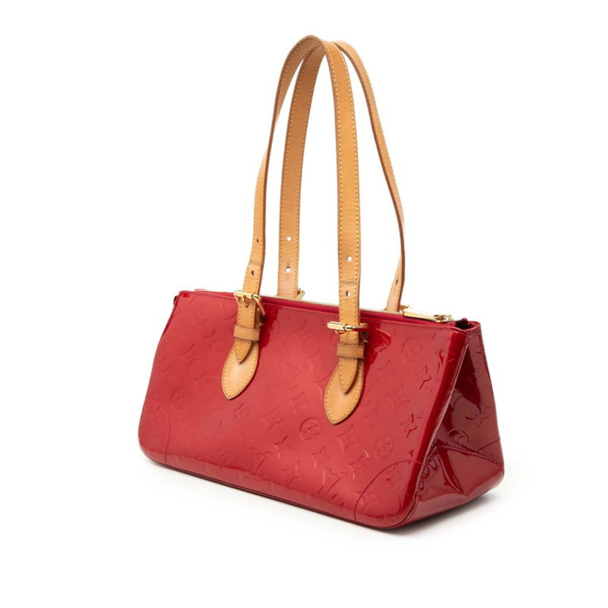 Louis Vuitton Louis Vuitton Monogram Vernis Rosewood Avenue Handbag M93507 Pomme d'Amour Red Patent Leather Women's LOUIS VUITTON Size ONE SIZE - 2 Thumbnail
