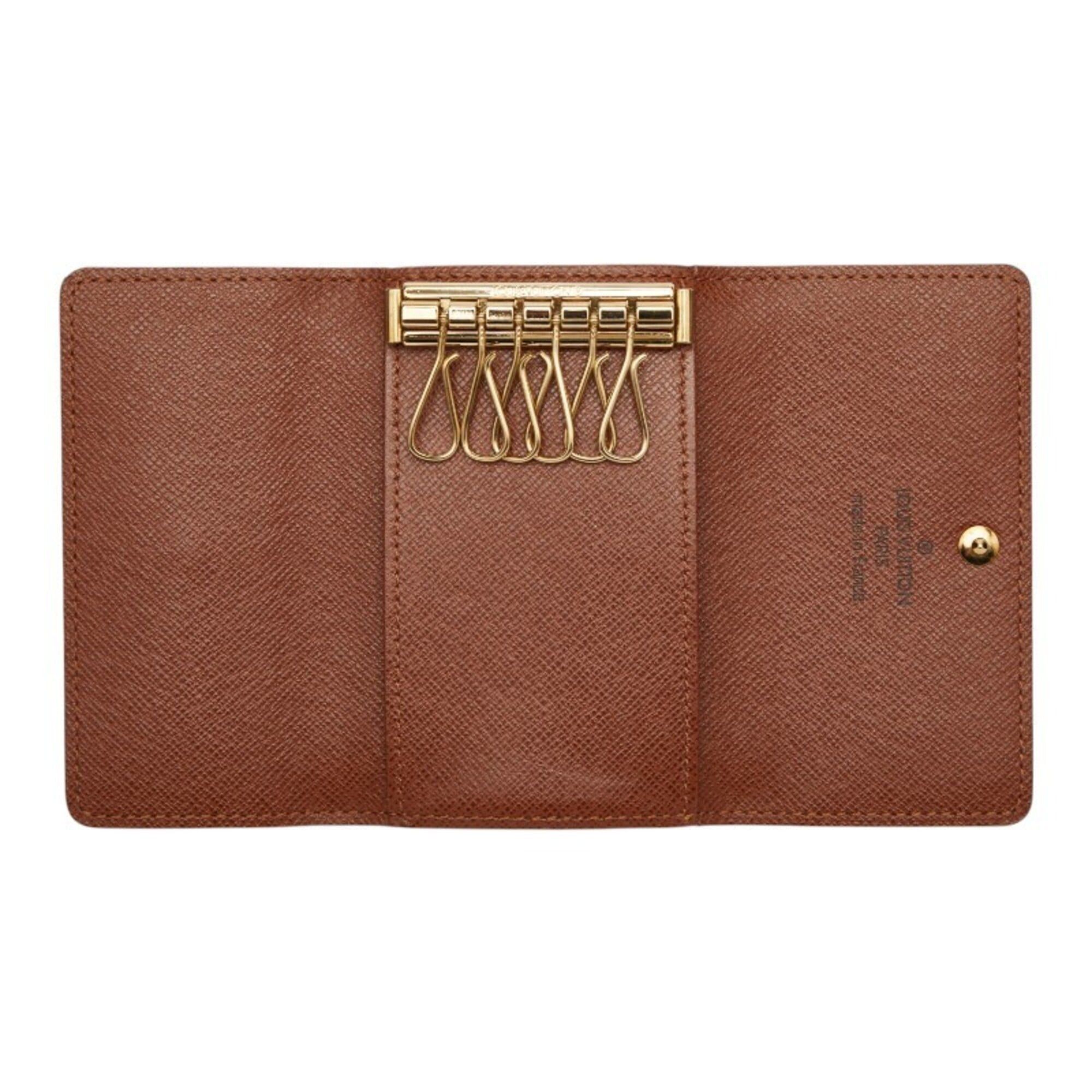 Louis Vuitton Louis Vuitton Monogram Multicles 6 Key Case, 6-ring, M62630, Brown Leather, Women's LOUIS VUITTON Size ONE SIZE - 6 Thumbnail