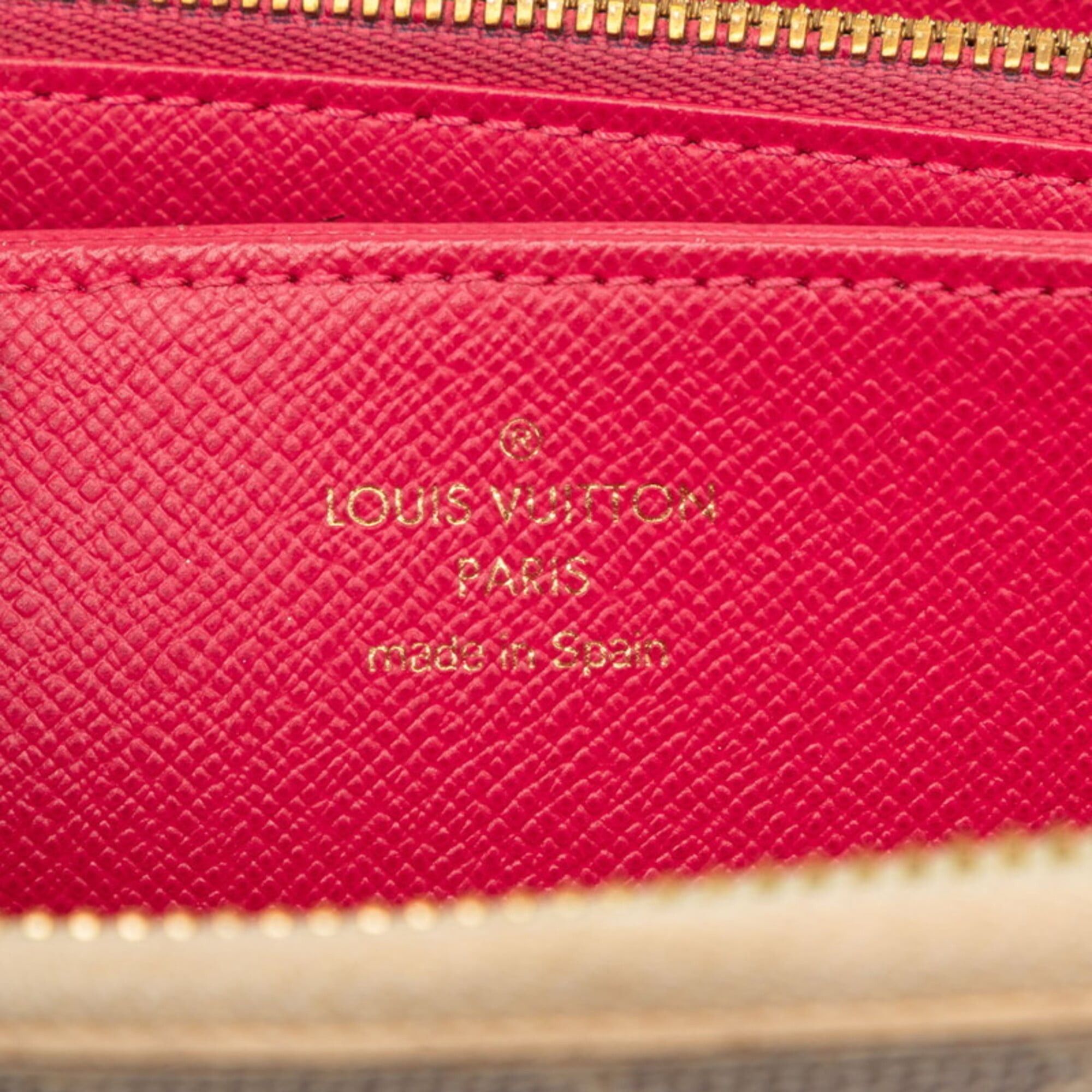 Louis Vuitton Louis Vuitton Damier Azur Zippy Wallet Studded Long Round Zipper N64615 White Pink Women's LOUIS VUITTON Size ONE SIZE - 7 Thumbnail