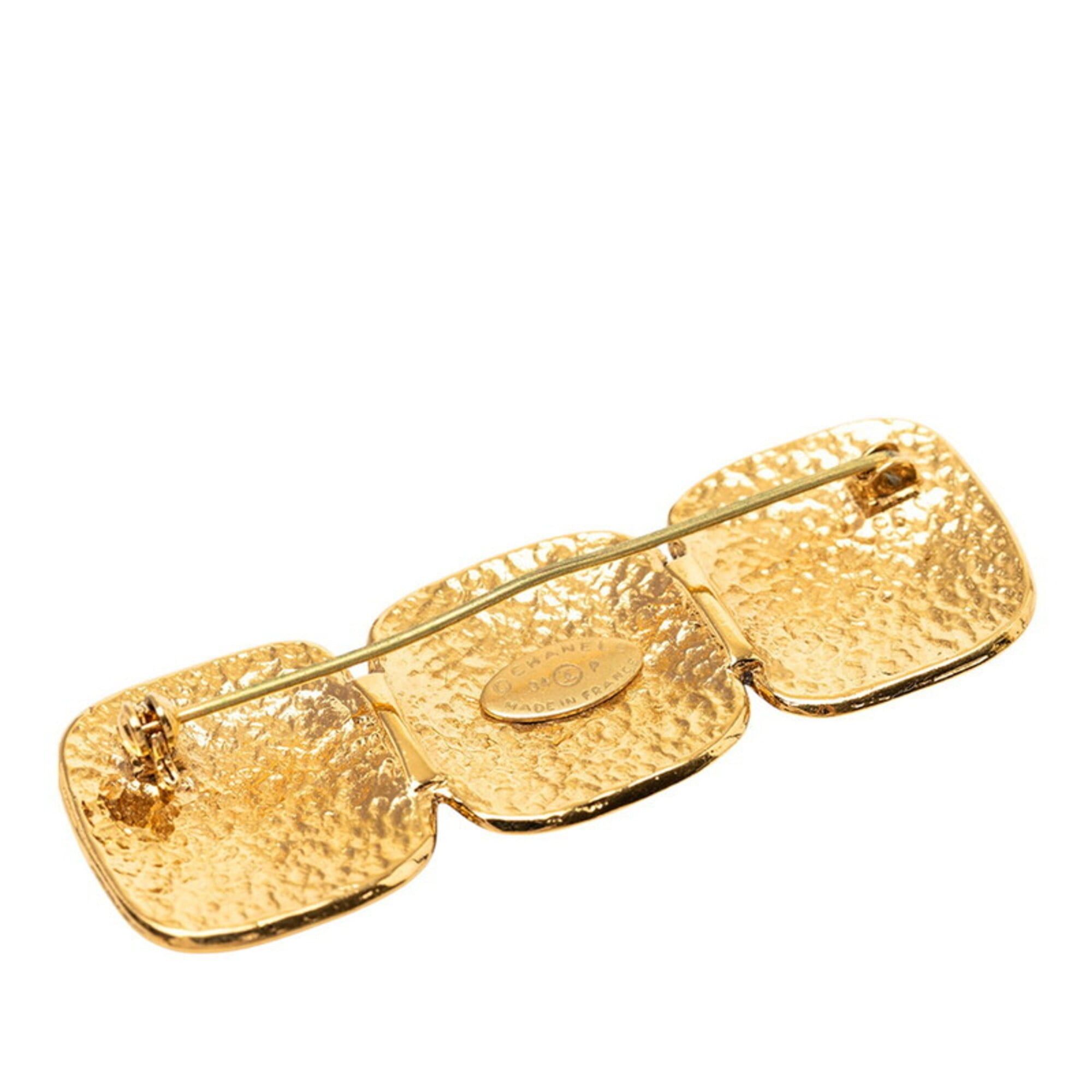 Chanel Chanel Coco Mark Vintage Brooch, 94P Stamp, Gold Plated, Women's CHANEL Size ONE SIZE - 3 Thumbnail