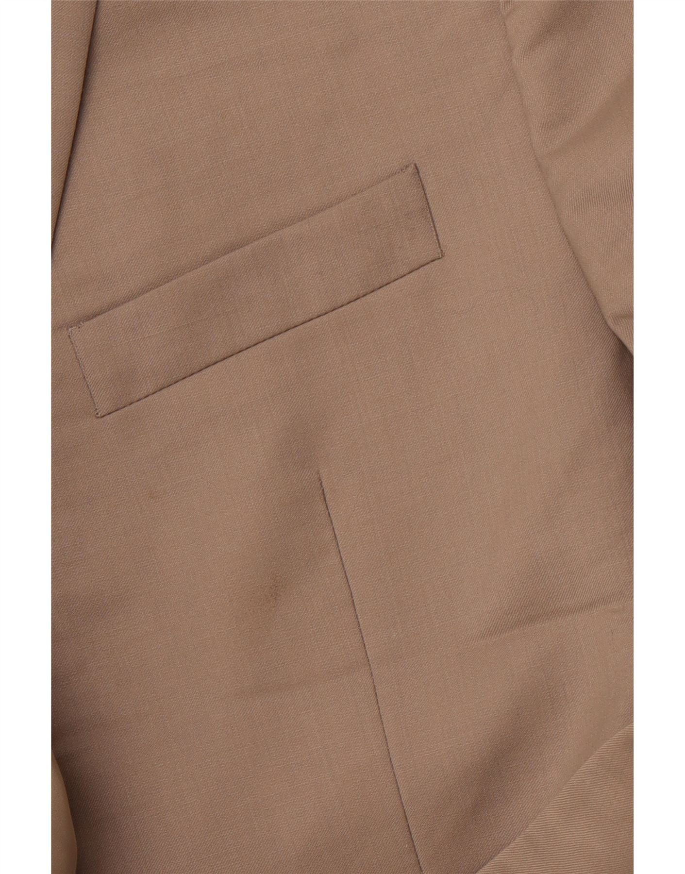 Ralph Lauren Mens 2 Button Blazer Jacket UK 44 2XL Beige Wool Size US L / EU 52-54 / 3 - 3 Thumbnail