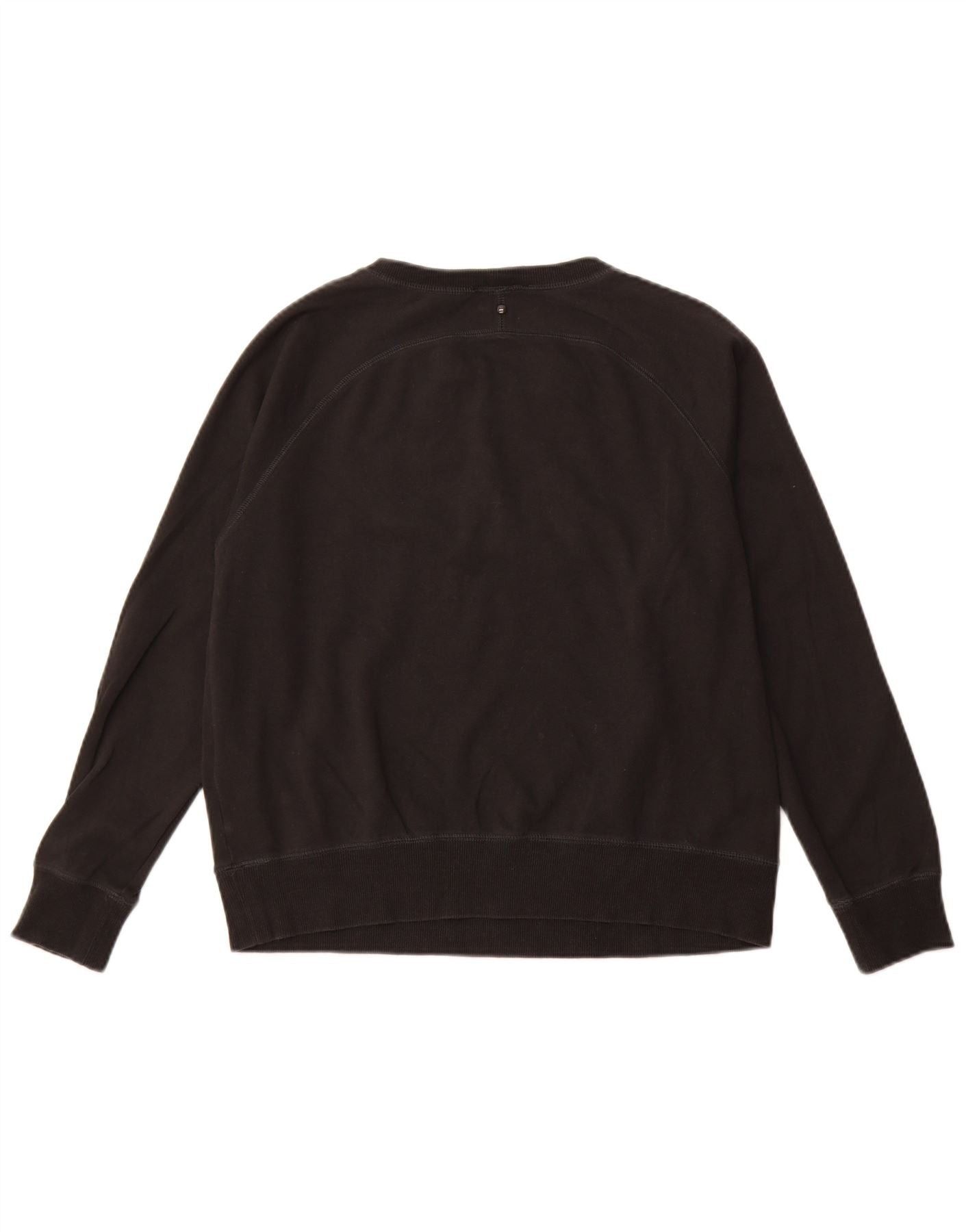 Diesel Womens Graphic Loose Fit Sweatshirt Jumper UK 14 Medium Blac Size L / US 10 / IT 46 - 2 Thumbnail