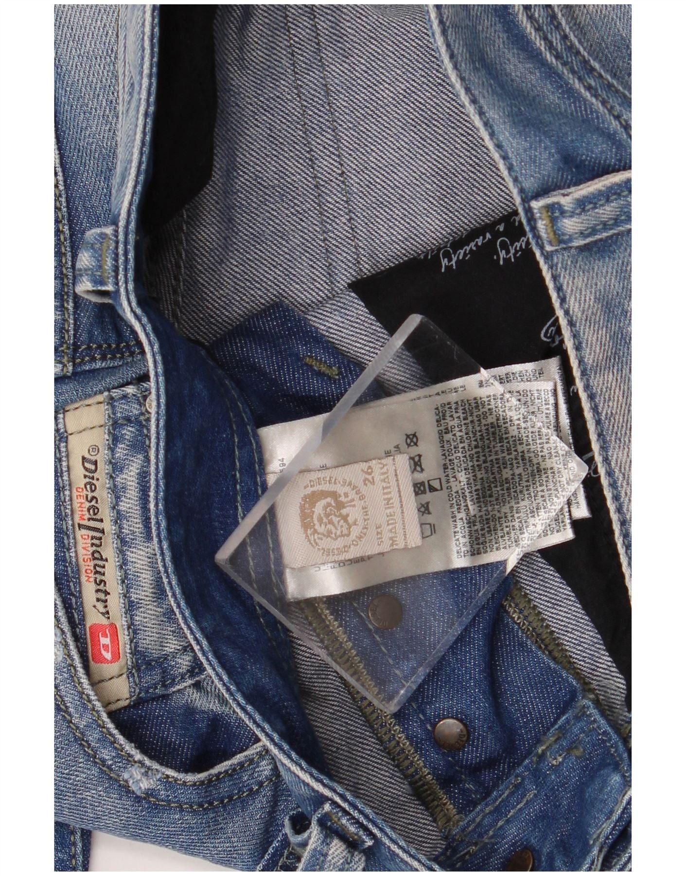 Diesel Womens Joggers Slim Jeans W26 L29 Blue Cotton Size 42" / US 20 - 3 Thumbnail