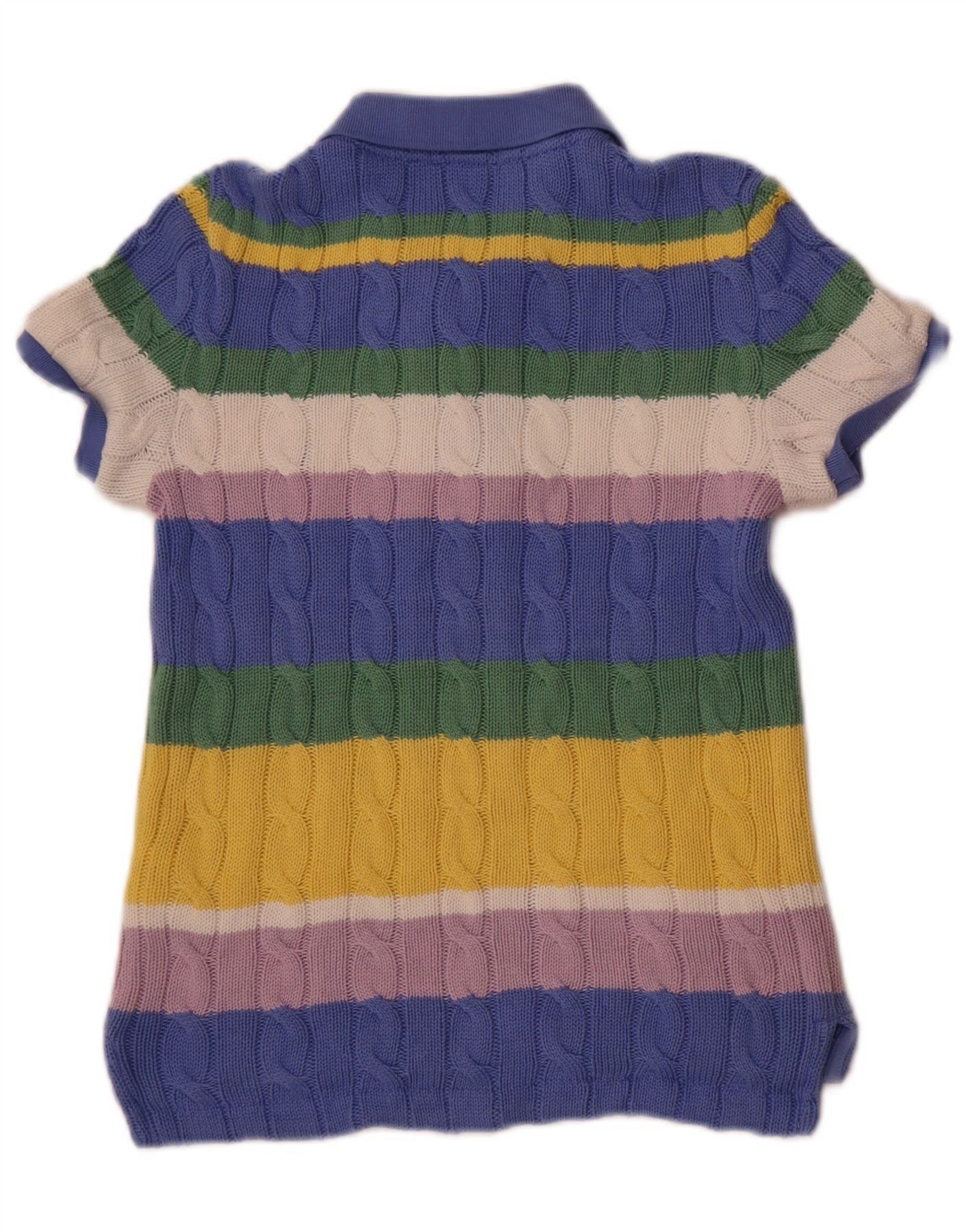 Polo Ralph Lauren Girls 11-12 Years Small Multicoloured Striped Size XXS / US 00 / IT 34 - 2 Thumbnail