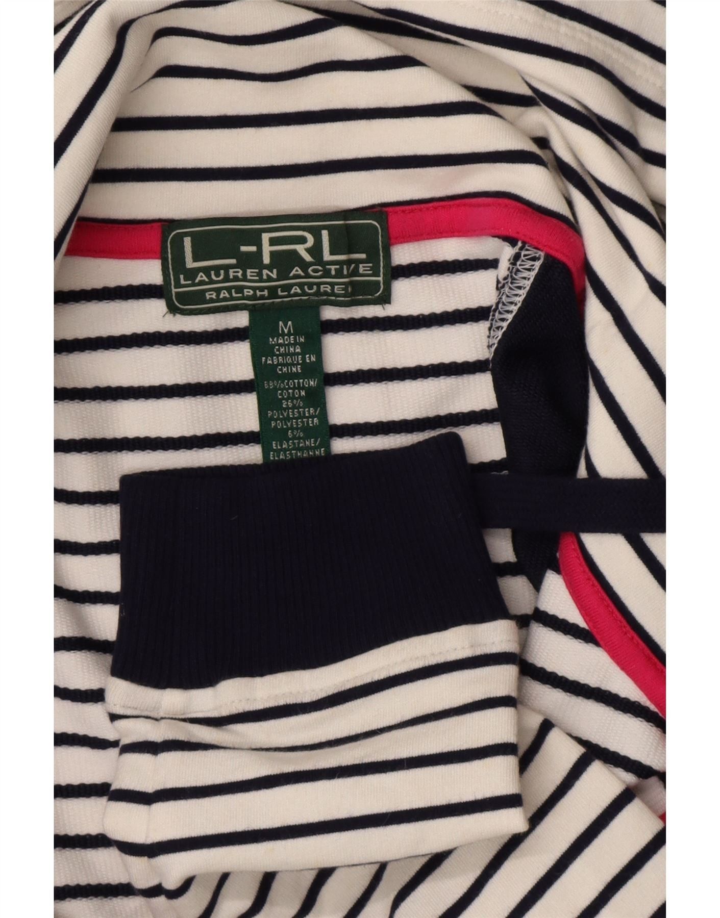 Ralph Lauren Womens Tracksuit Top Jacket UK 12 Medium White Nautical Size XS / US 0-2 / IT 36-38 - 3 Thumbnail