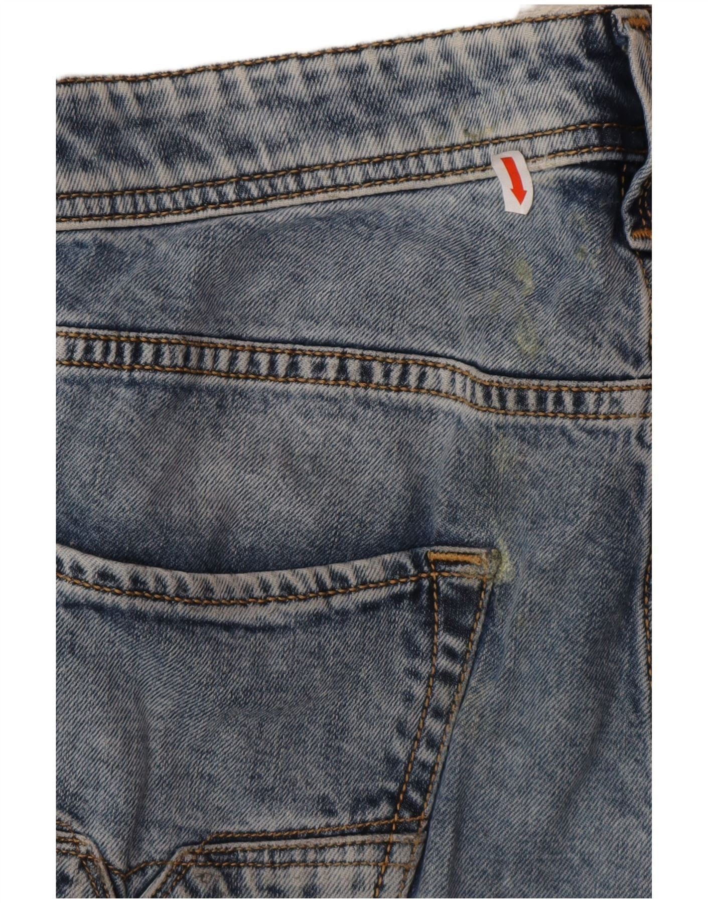 Diesel Mens Straight Jeans W31 L27 Blue Cotton Size US 31 - 3 Thumbnail