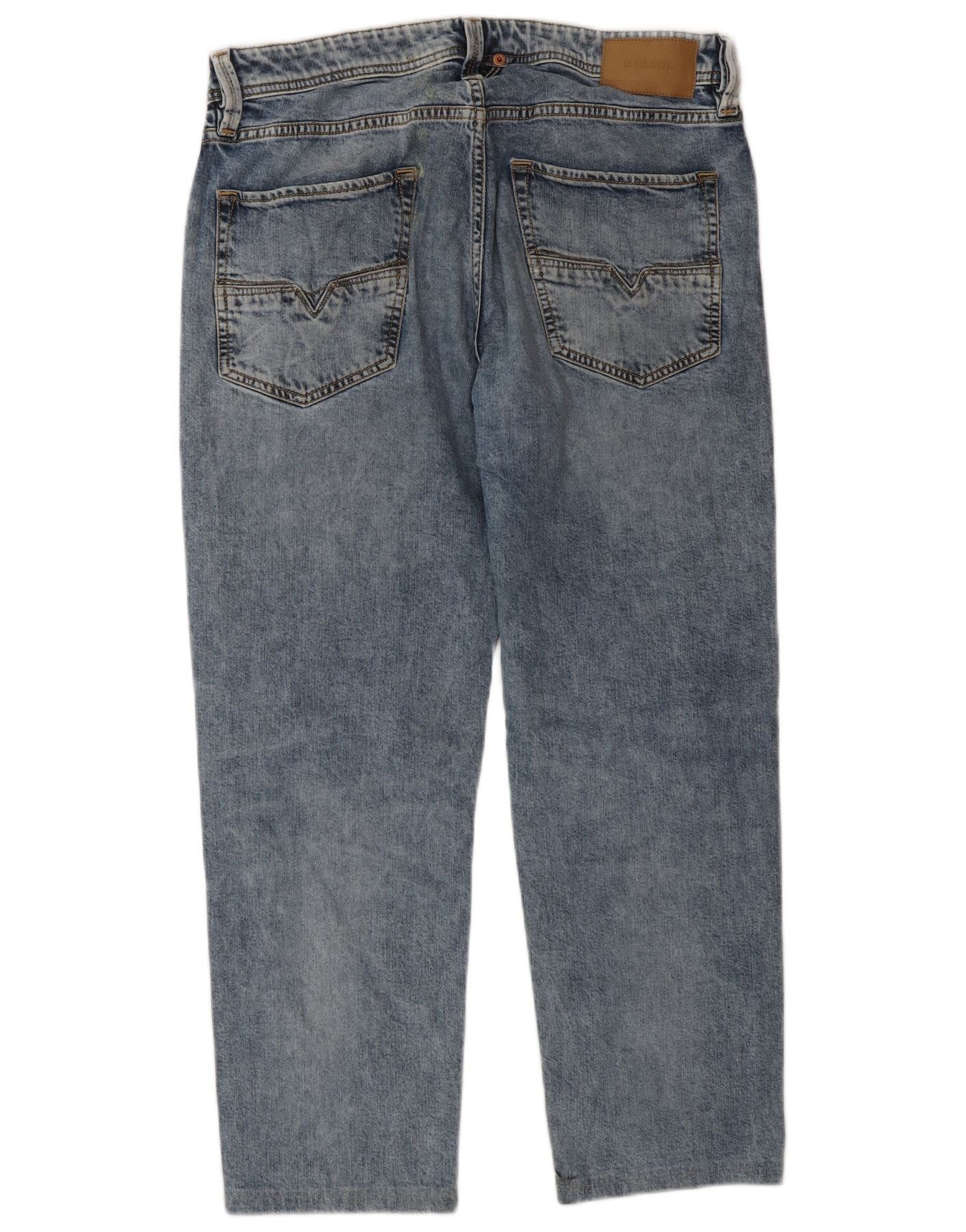 Diesel Mens Straight Jeans W31 L27 Blue Cotton Size US 31 - 2 Thumbnail