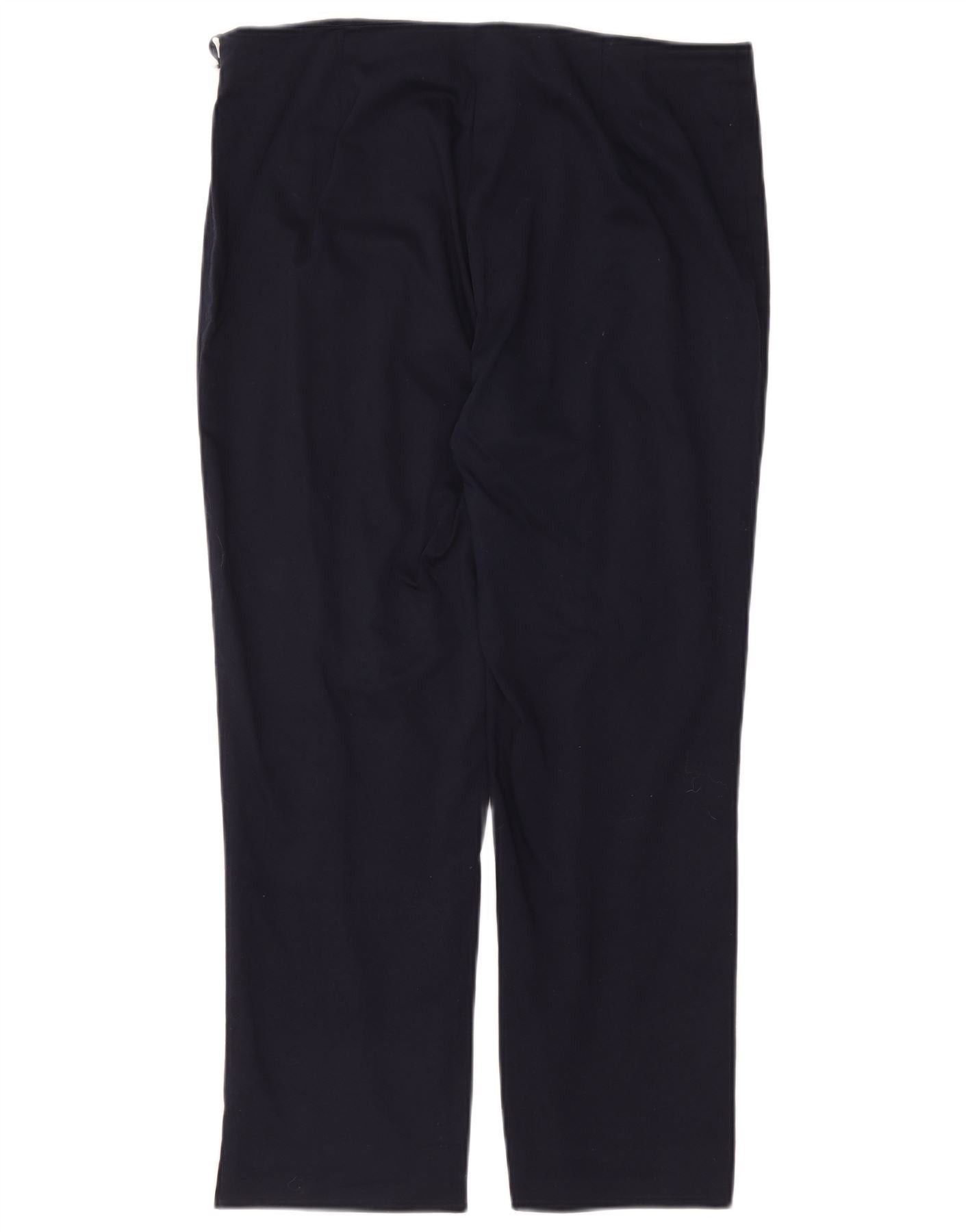 Ralph Lauren Womens Straight Casual Trousers US 12 Large W34 L26 Navy Blu Size 30" / US 8 / IT 44 - 2 Thumbnail