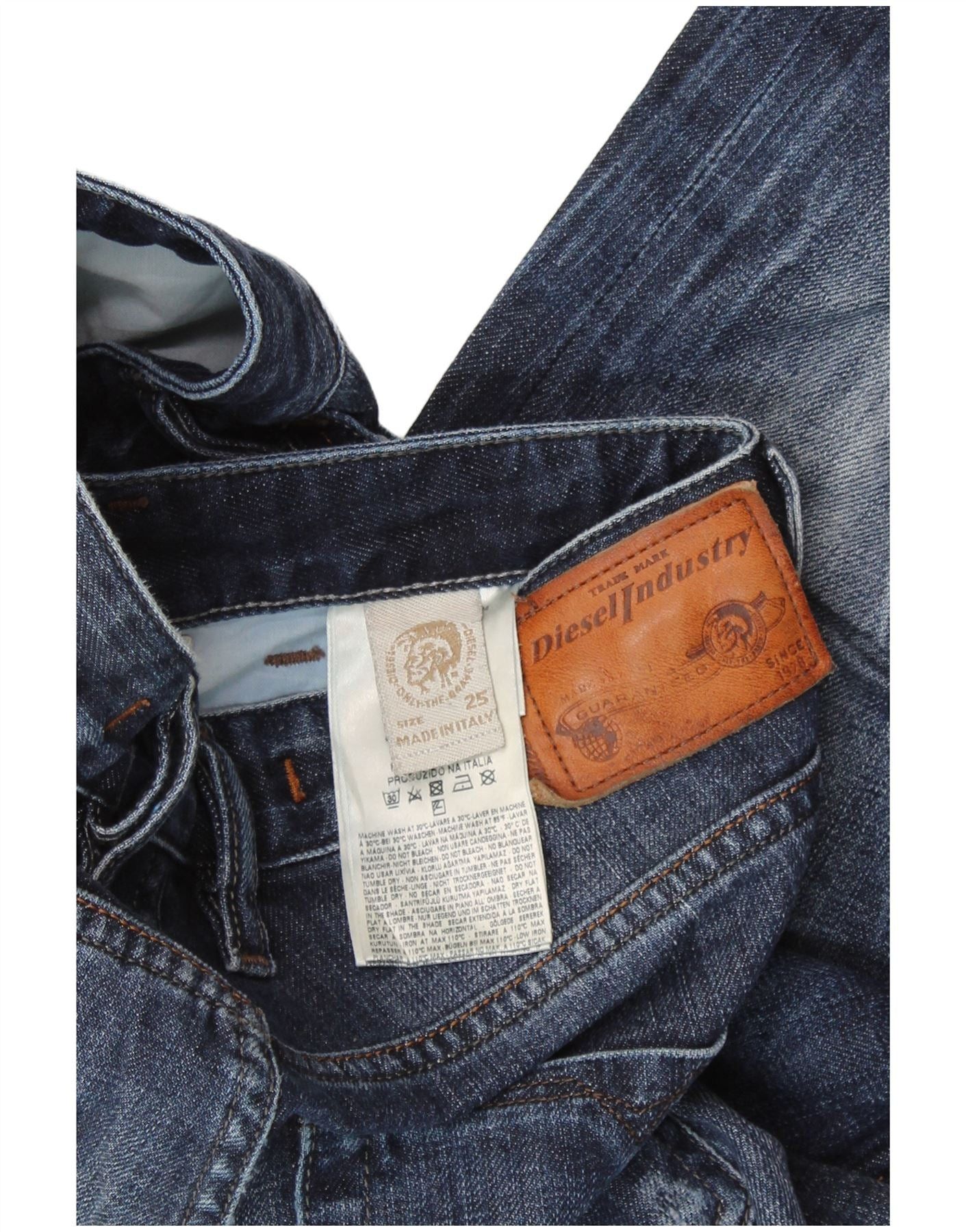 Diesel Mens Slim Jeans W25 L23 Blue Cotton Size US 27 - 3 Thumbnail