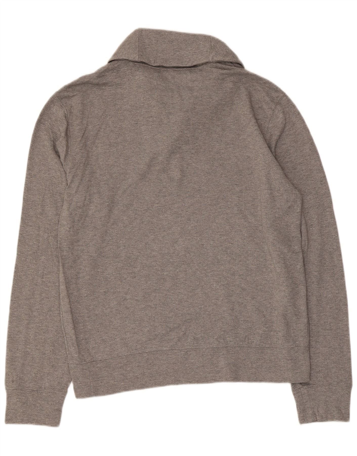 Polo Ralph Lauren Mens Shawl Neck Sweatshirt Jumper Medium Grey Cotton Size US M / EU 48-50 / 2 - 2 Thumbnail