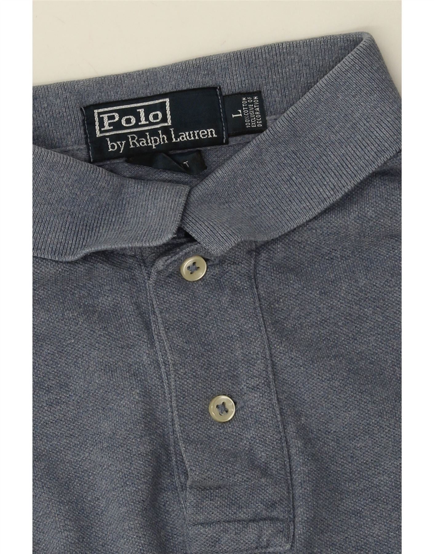 Polo Ralph Lauren Mens Slim Fit Polo Shirt Large Blue Cotton Size US M / EU 48-50 / 2 - 4 Thumbnail