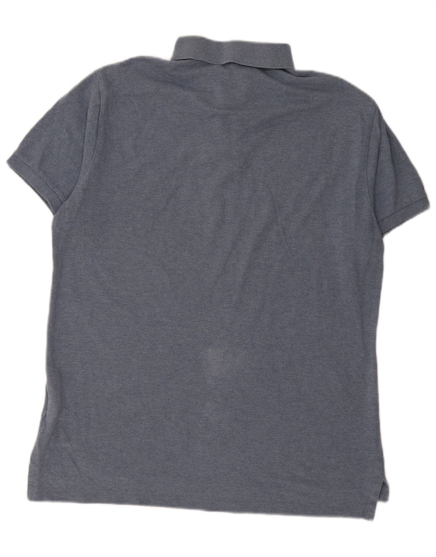 Polo Ralph Lauren Mens Slim Fit Polo Shirt Large Blue Cotton Size US M / EU 48-50 / 2 - 2 Thumbnail