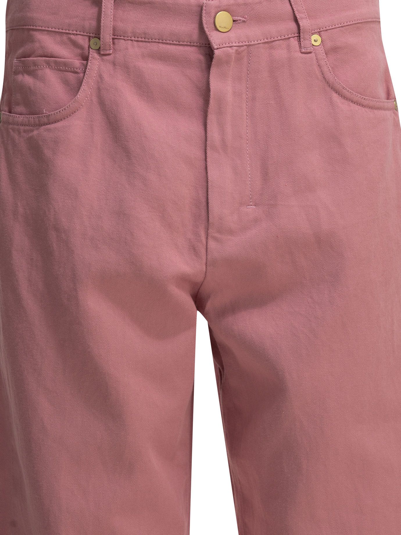 Max Mara Casual Cotton Linen Pants Size 28" / US 6 / IT 42 - 3 Thumbnail