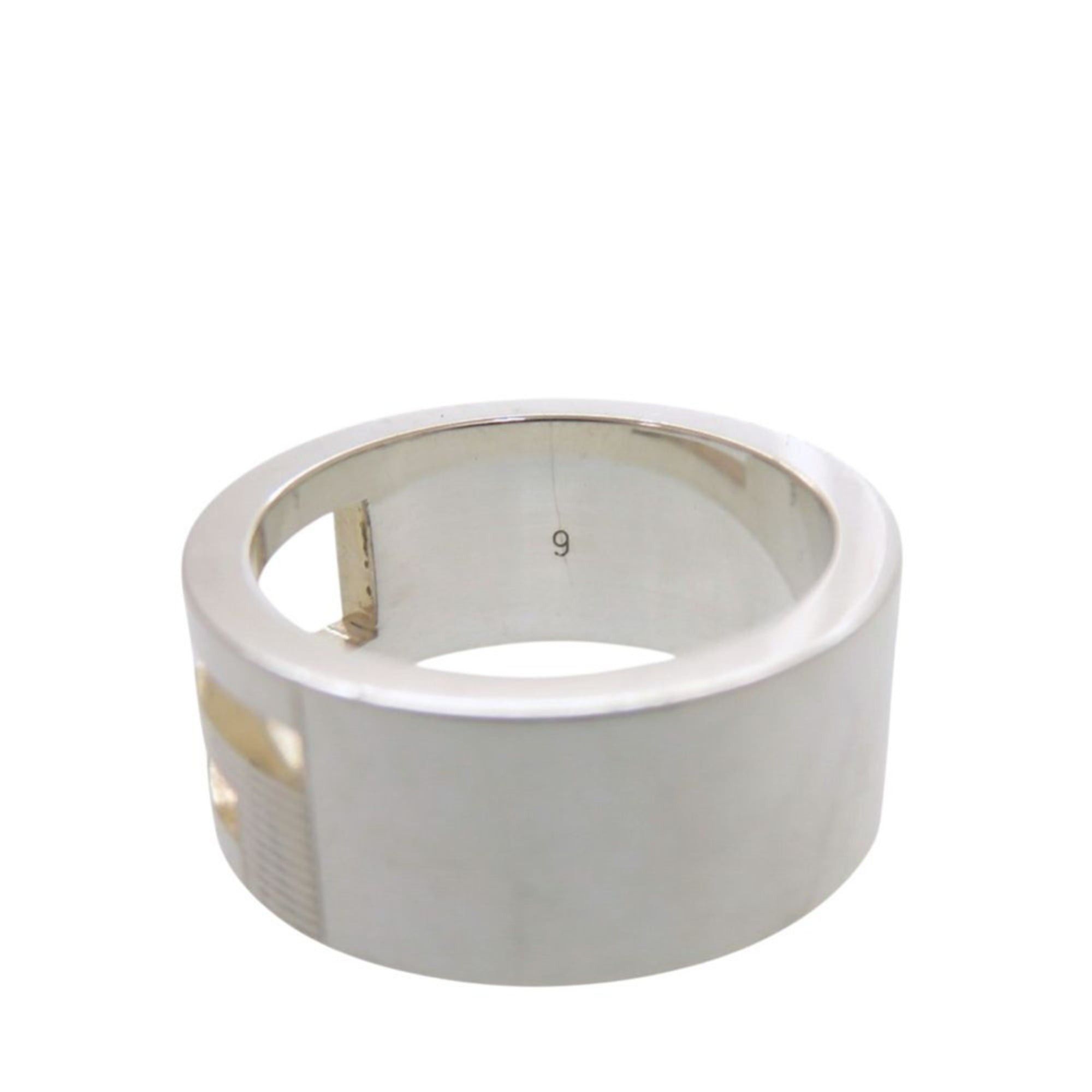 Gucci Excellent condition Gucci branded G cutout ring, 032660 09840 8106, sterling silver 925. (0015GUCCI) Size ONE SIZE - 5 Thumbnail