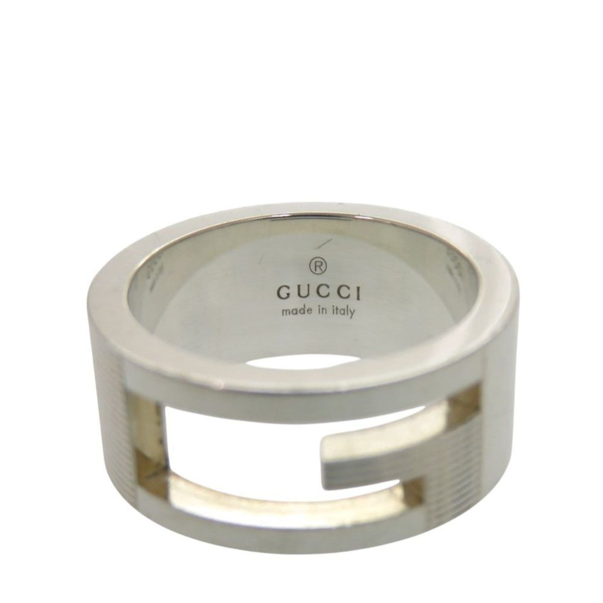 Gucci Excellent condition Gucci branded G cutout ring, 032660 09840 8106, sterling silver 925. (0015GUCCI) Size ONE SIZE - 3 Thumbnail