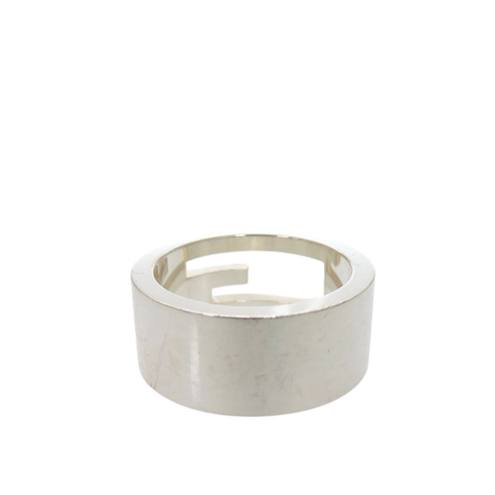 Gucci Excellent condition Gucci branded G cutout ring, 032660 09840 8106, sterling silver 925. (0015GUCCI) Size ONE SIZE - 2 Thumbnail