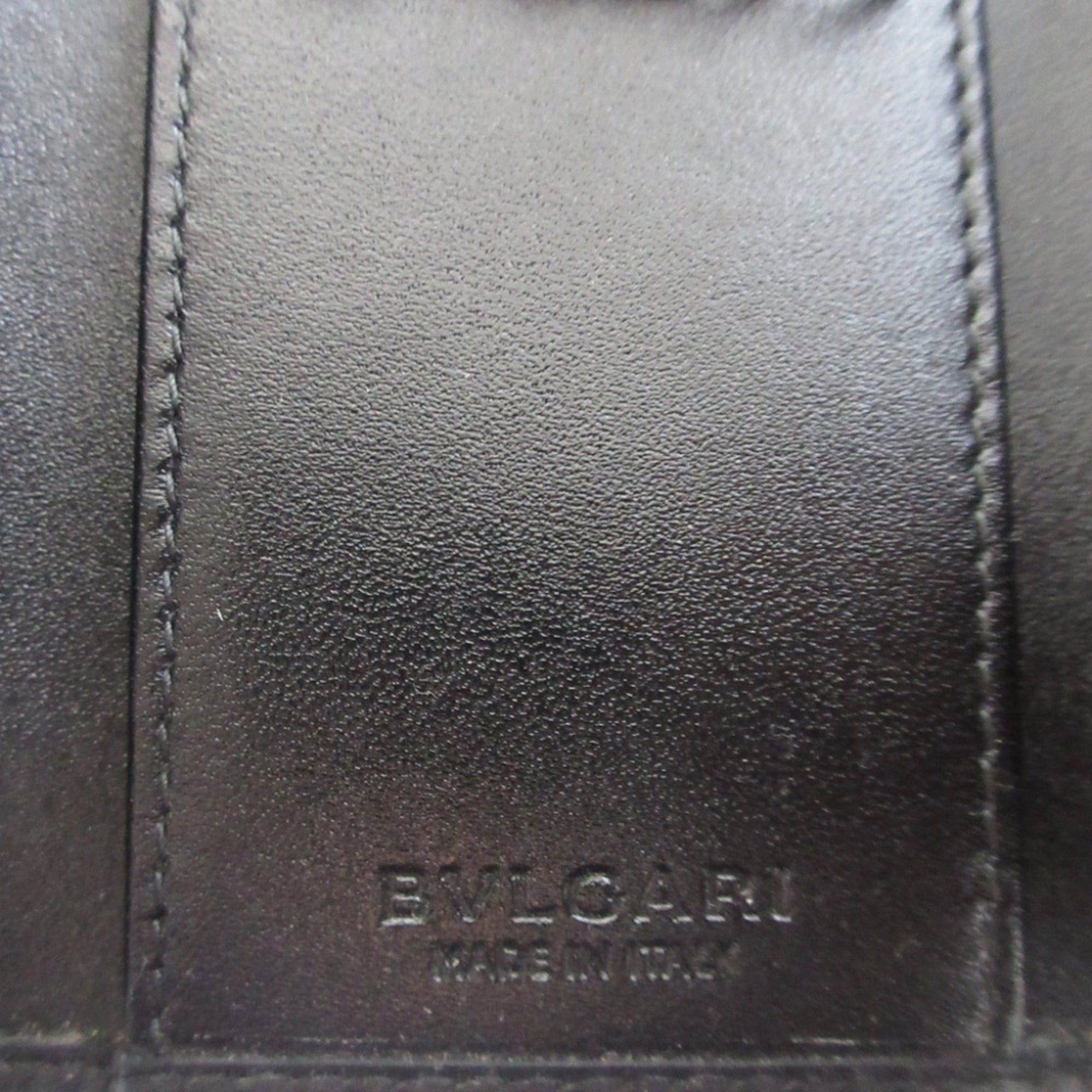 Bvlgari Excellent condition Bulgari Weekend coated canvas key case in gray and black, 6-ring accessory 0078BVLGARI Size ONE SIZE - 8 Thumbnail