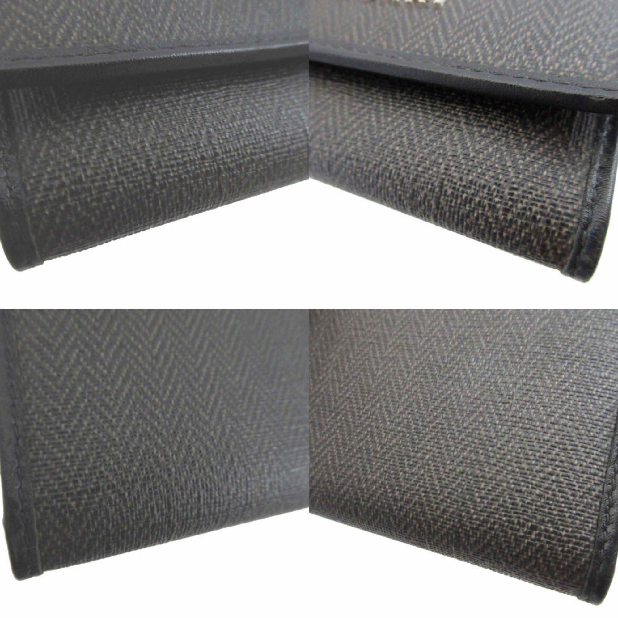 Bvlgari Excellent condition Bulgari Weekend coated canvas key case in gray and black, 6-ring accessory 0078BVLGARI Size ONE SIZE - 7 Thumbnail