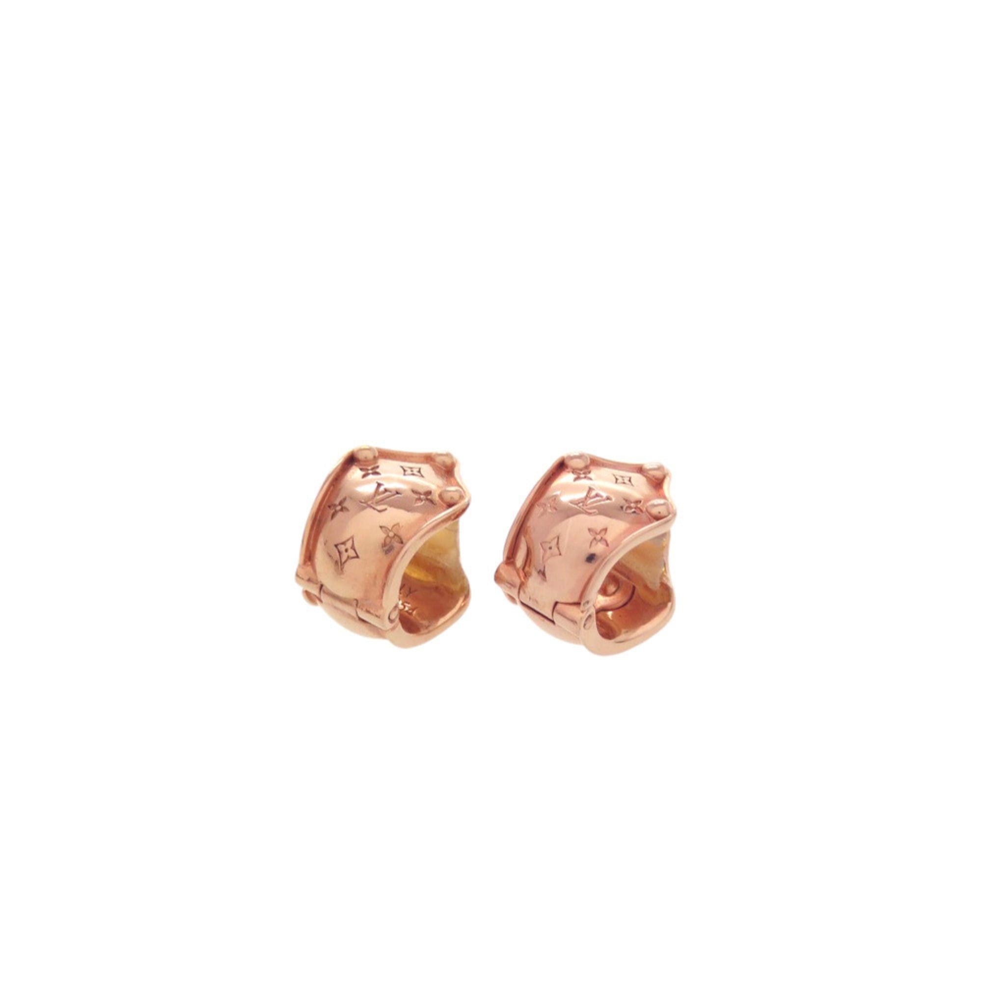 Louis Vuitton Excellent condition Louis Vuitton Dormeuse Clip Earrings M68954 GP Pink Gold LV 1063 LOUIS VUITTON Size ONE SIZE - 3 Thumbnail