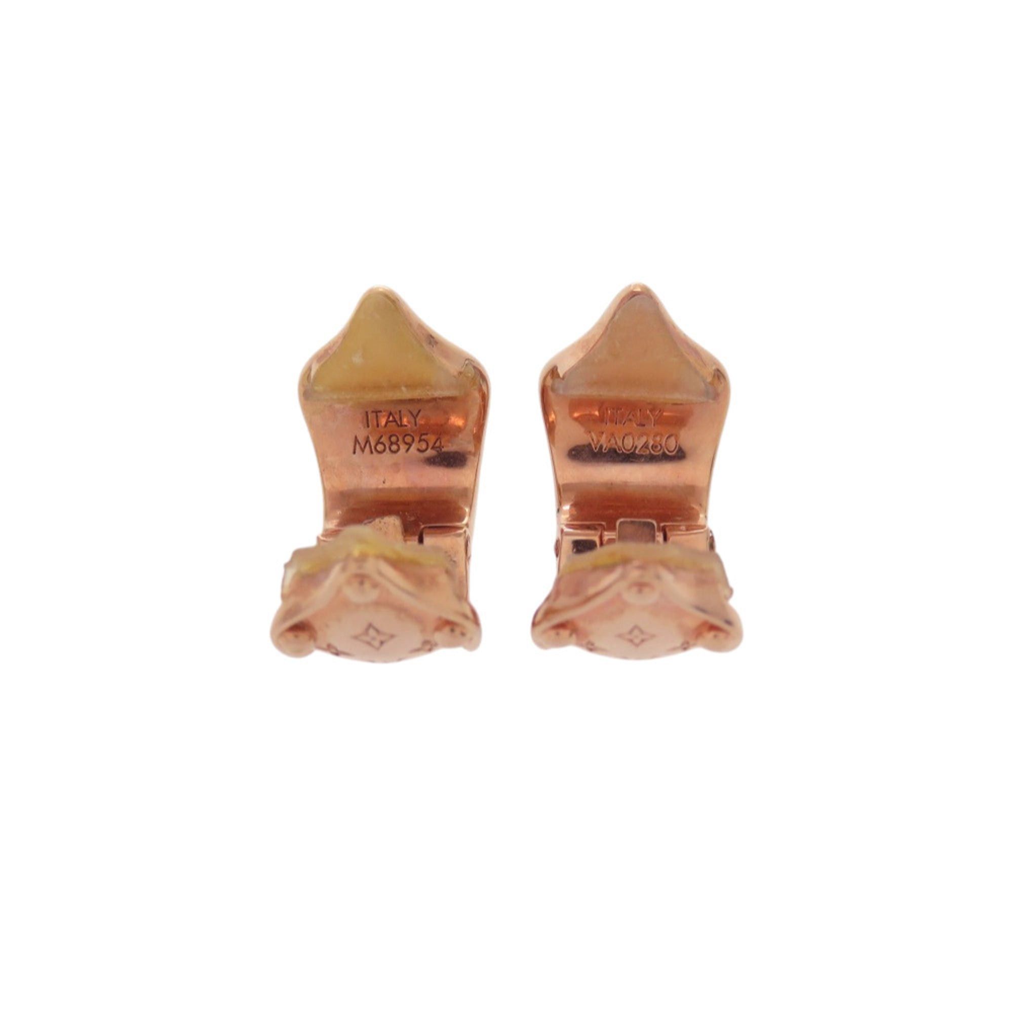 Louis Vuitton Excellent condition Louis Vuitton Dormeuse Clip Earrings M68954 GP Pink Gold LV 1063 LOUIS VUITTON Size ONE SIZE - 4 Thumbnail