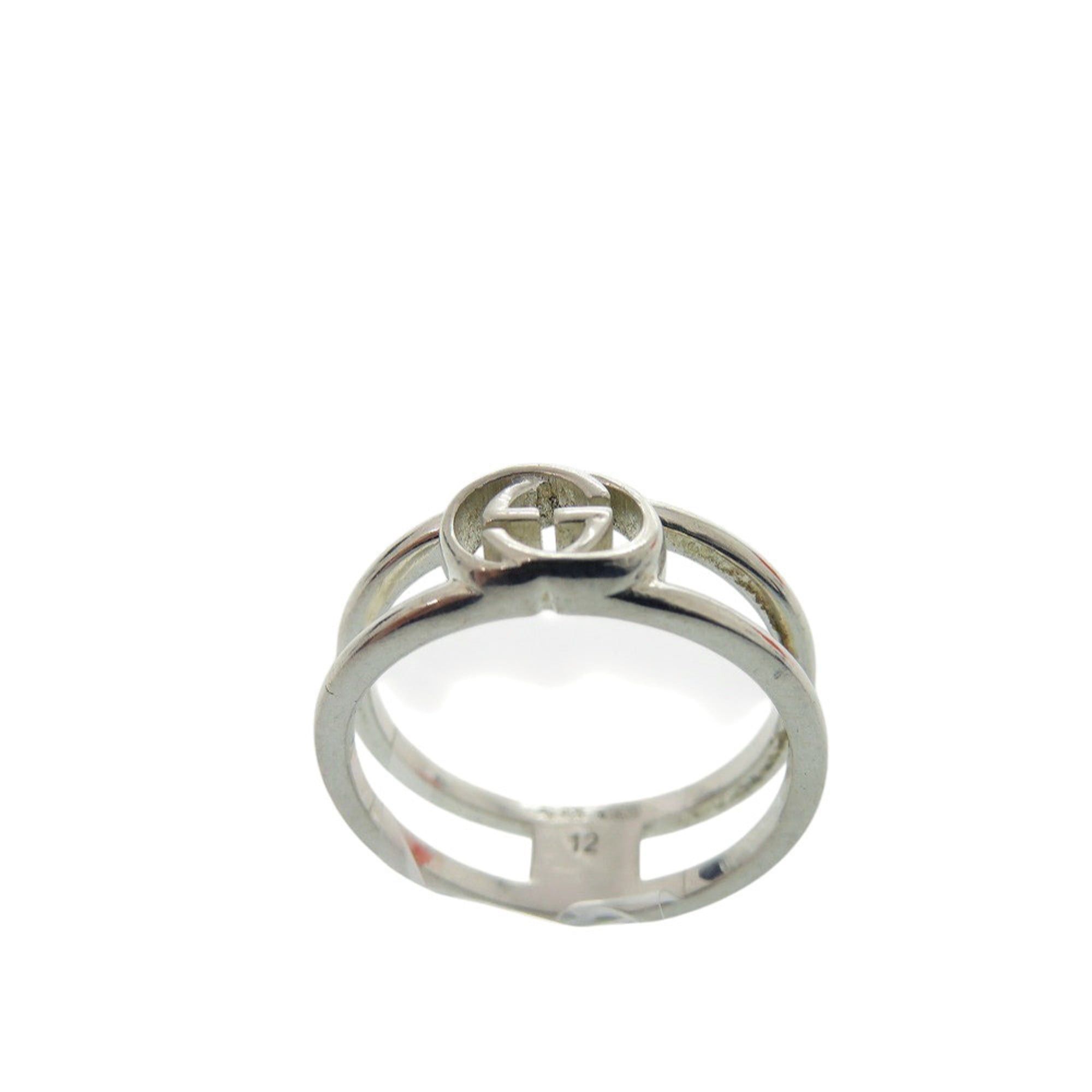 Gucci Excellent condition Gucci GG Interlocking G sterling silver 925 ring, size 1, 797029 J8400 8106, 1695GUCCI Size ONE SIZE - 5 Thumbnail