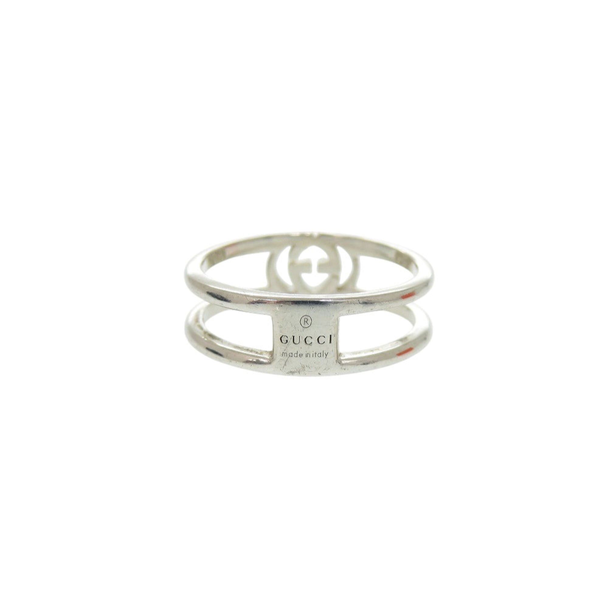 Gucci Excellent condition Gucci GG Interlocking G sterling silver 925 ring, size 1, 797029 J8400 8106, 1695GUCCI Size ONE SIZE - 3 Thumbnail