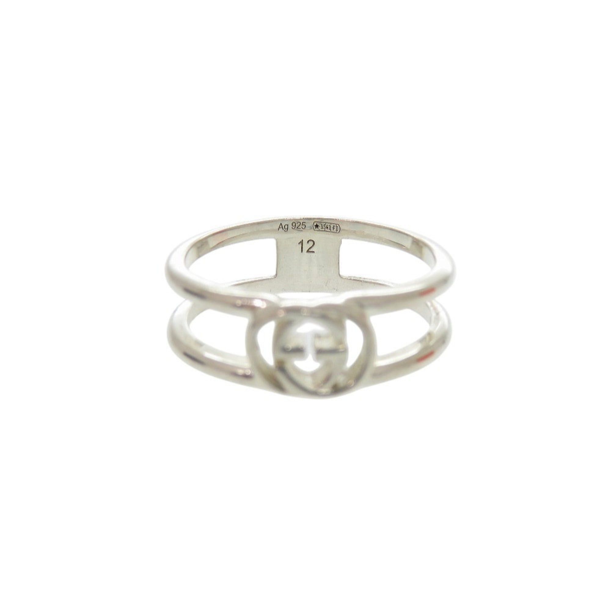 Gucci Excellent condition Gucci GG Interlocking G sterling silver 925 ring, size 1, 797029 J8400 8106, 1695GUCCI Size ONE SIZE - 4 Thumbnail