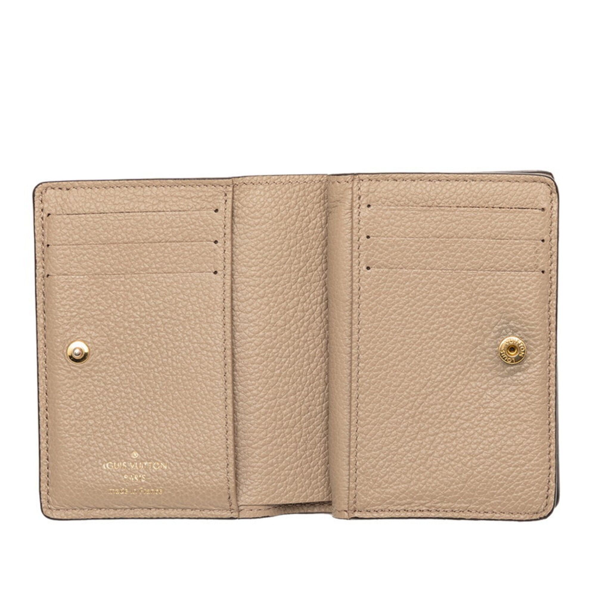 Louis Vuitton Louis Vuitton Monogram Empreinte Portefeuille Claire Bicolor Bi-fold Wallet M82370 Tourterelle Beige Cream Women's LOUIS VUITTON Size ONE SIZE - 4 Thumbnail