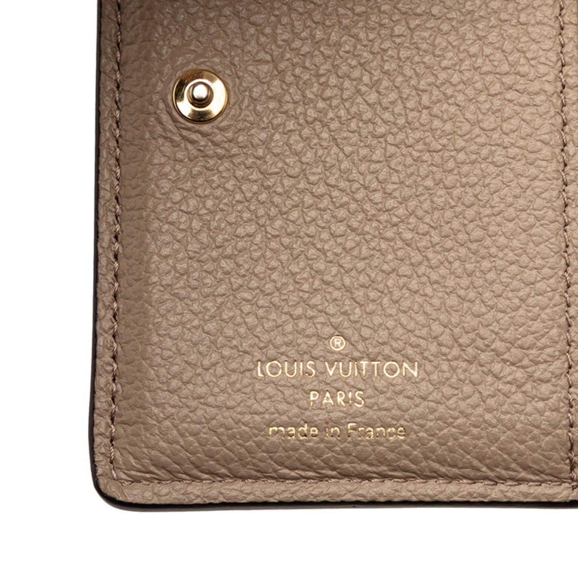 Louis Vuitton Louis Vuitton Monogram Empreinte Portefeuille Claire Bicolor Bi-fold Wallet M82370 Tourterelle Beige Cream Women's LOUIS VUITTON Size ONE SIZE - 6 Thumbnail