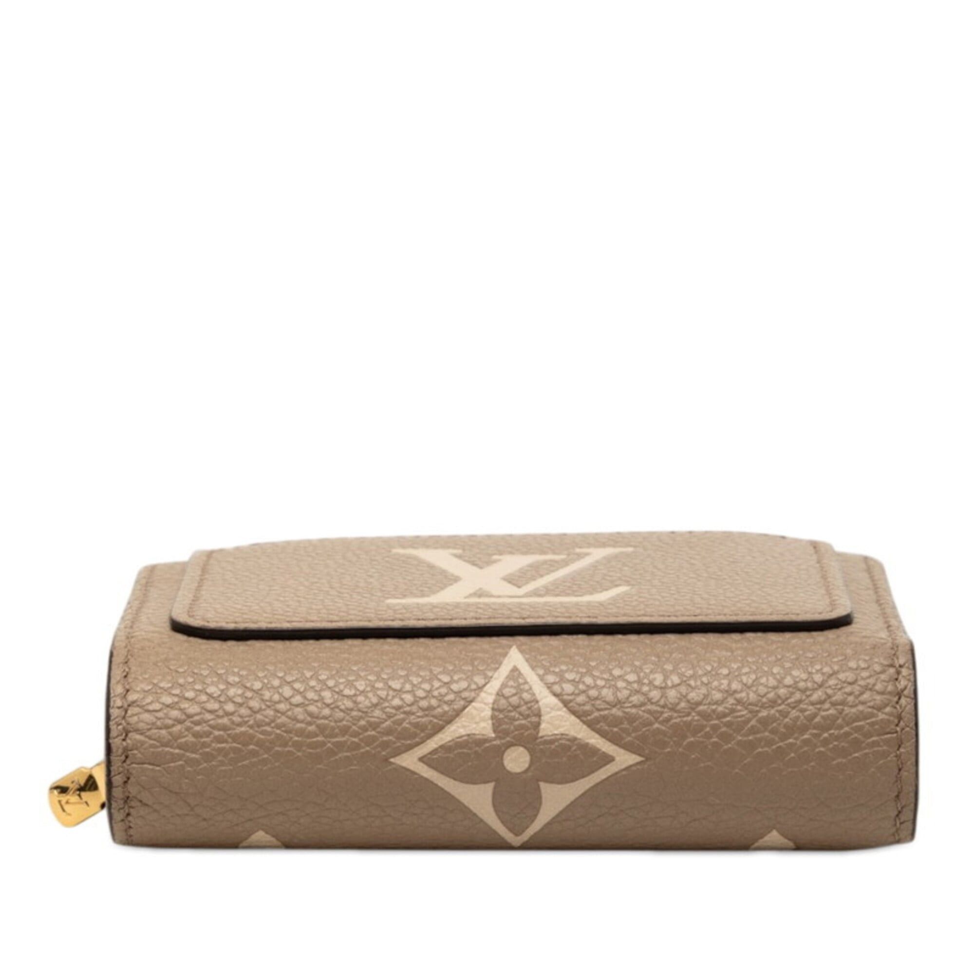 Louis Vuitton Louis Vuitton Monogram Empreinte Portefeuille Claire Bicolor Bi-fold Wallet M82370 Tourterelle Beige Cream Women's LOUIS VUITTON Size ONE SIZE - 3 Thumbnail