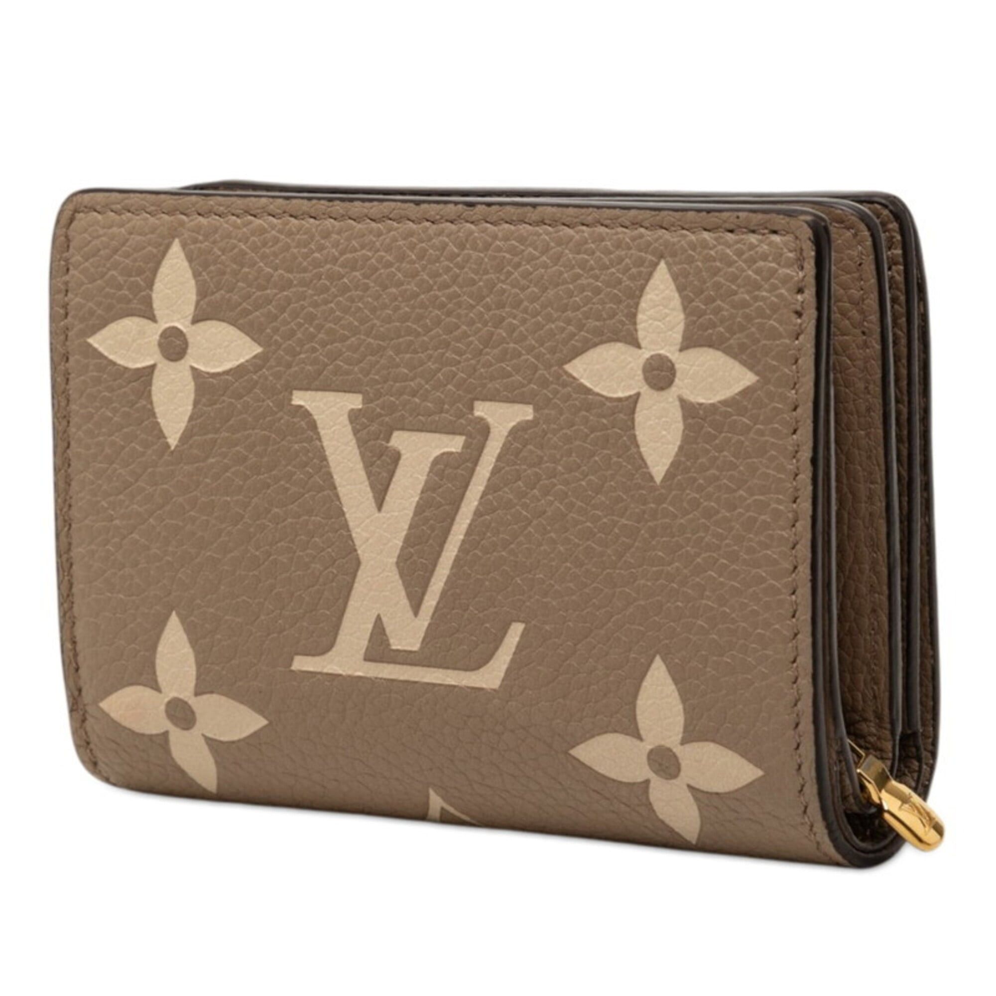 Louis Vuitton Louis Vuitton Monogram Empreinte Portefeuille Claire Bicolor Bi-fold Wallet M82370 Tourterelle Beige Cream Women's LOUIS VUITTON Size ONE SIZE - 2 Thumbnail