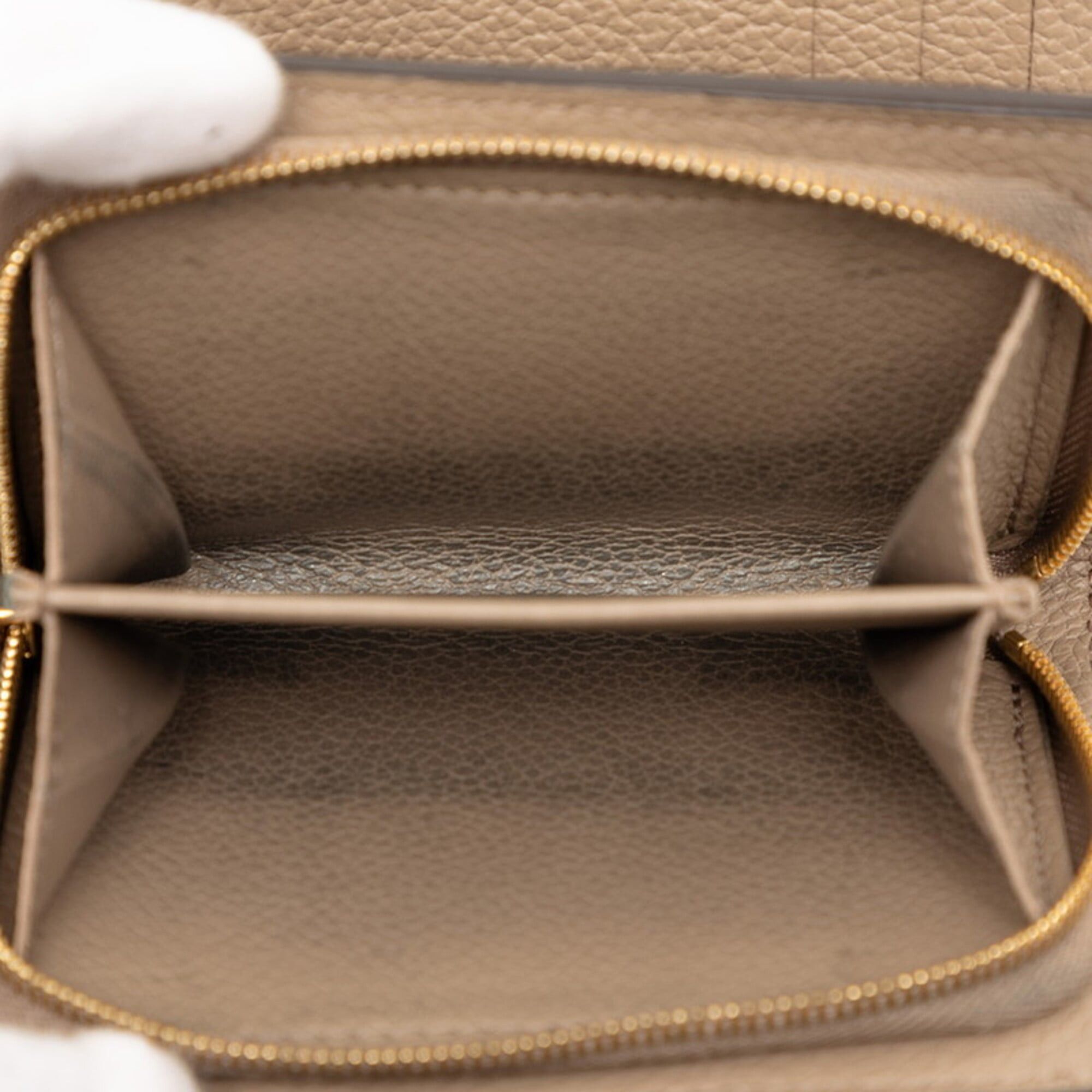 Louis Vuitton Louis Vuitton Monogram Empreinte Portefeuille Claire Bicolor Bi-fold Wallet M82370 Tourterelle Beige Cream Women's LOUIS VUITTON Size ONE SIZE - 5 Thumbnail