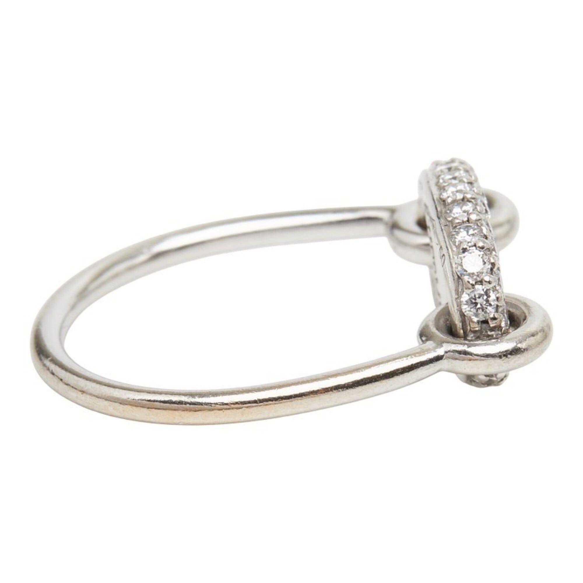 Hermes Hermes Farandole Ring, Size 50, 18KWG White Gold, Diamond, Au 750, Women's. Size ONE SIZE - 4 Thumbnail