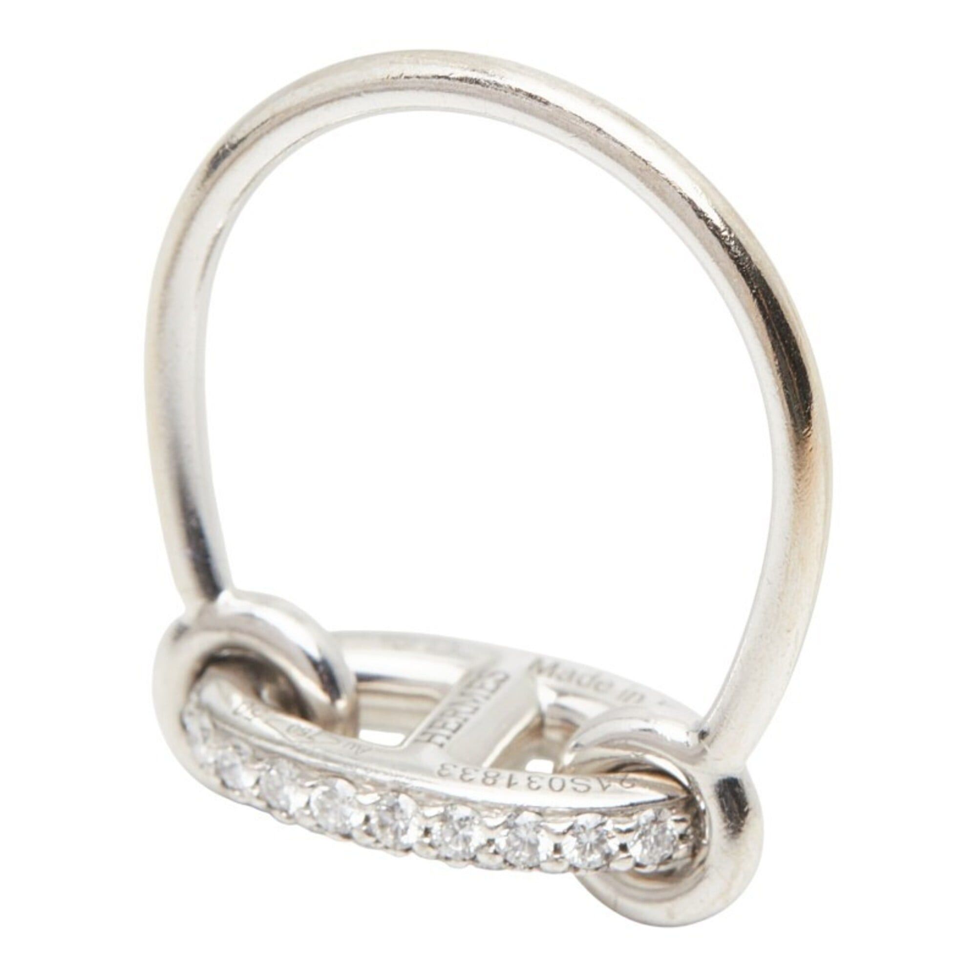 Hermes Hermes Farandole Ring, Size 50, 18KWG White Gold, Diamond, Au 750, Women's. Size ONE SIZE - 5 Thumbnail