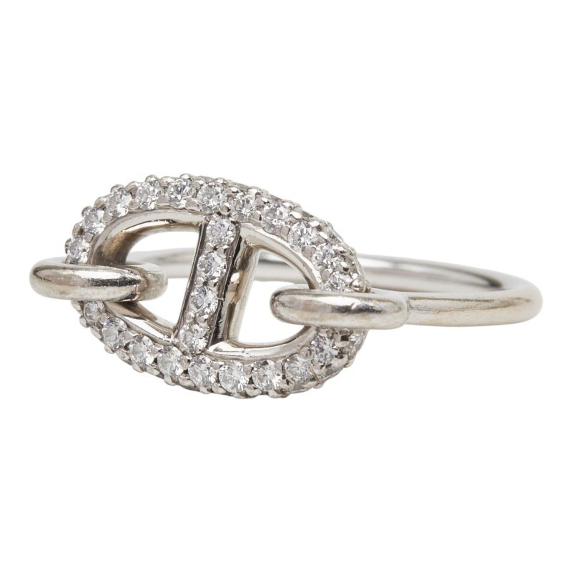 Hermes Hermes Farandole Ring, Size 50, 18KWG White Gold, Diamond, Au 750, Women's. Size ONE SIZE - 2 Thumbnail